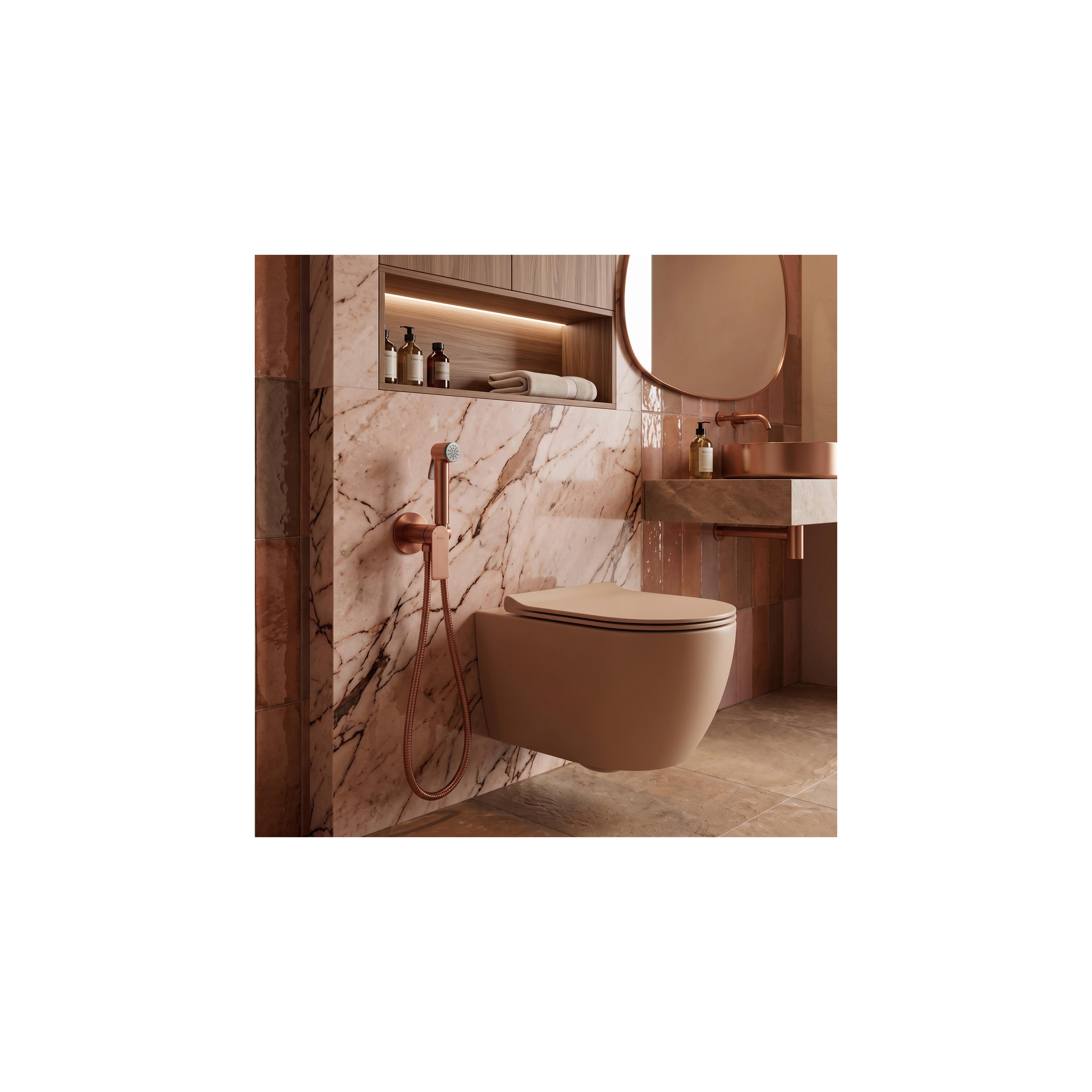 Змішувач для біде Rea Storm Brush Copper