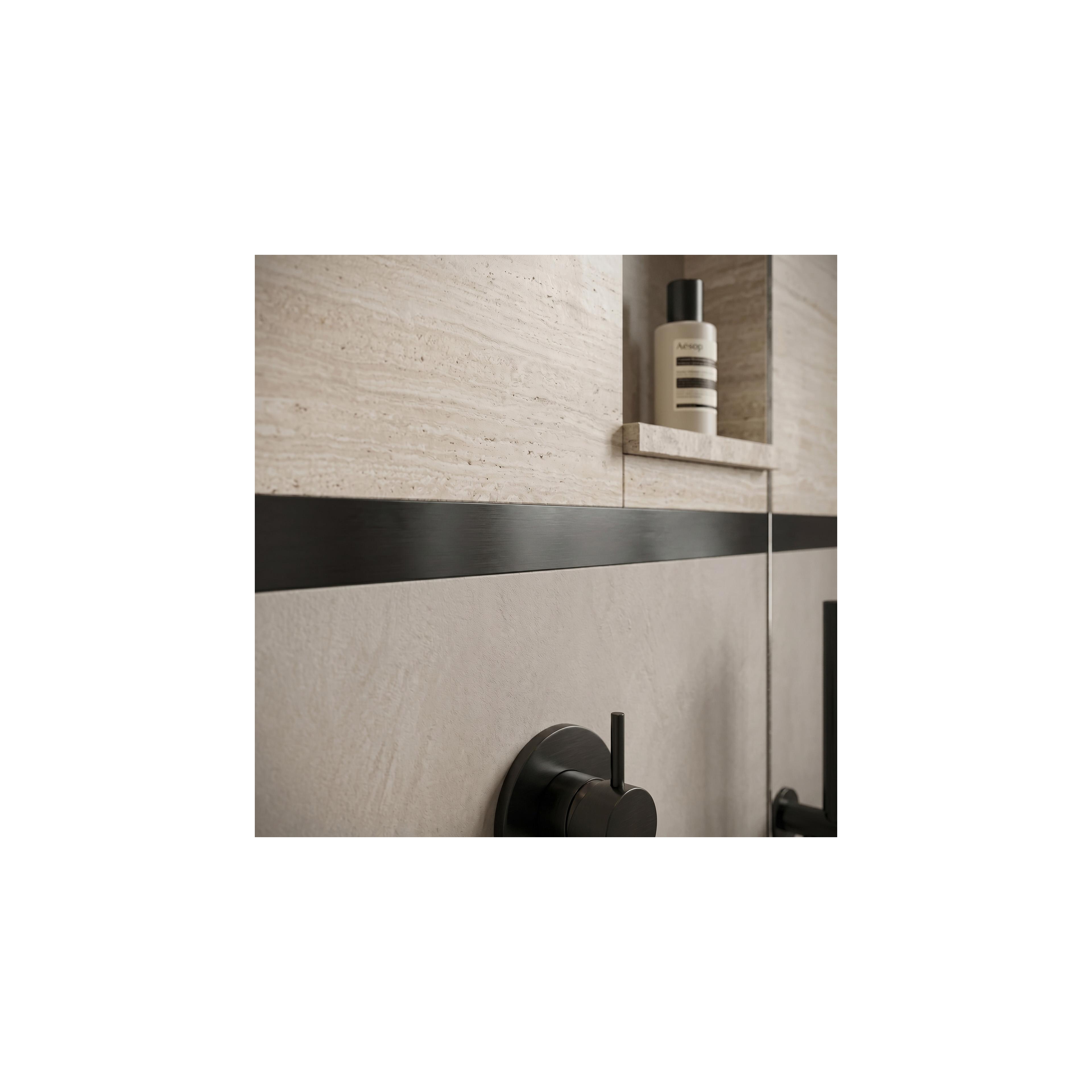 Selbstklebende Zierleiste Rea P14454CD 3,8cm Brush Black