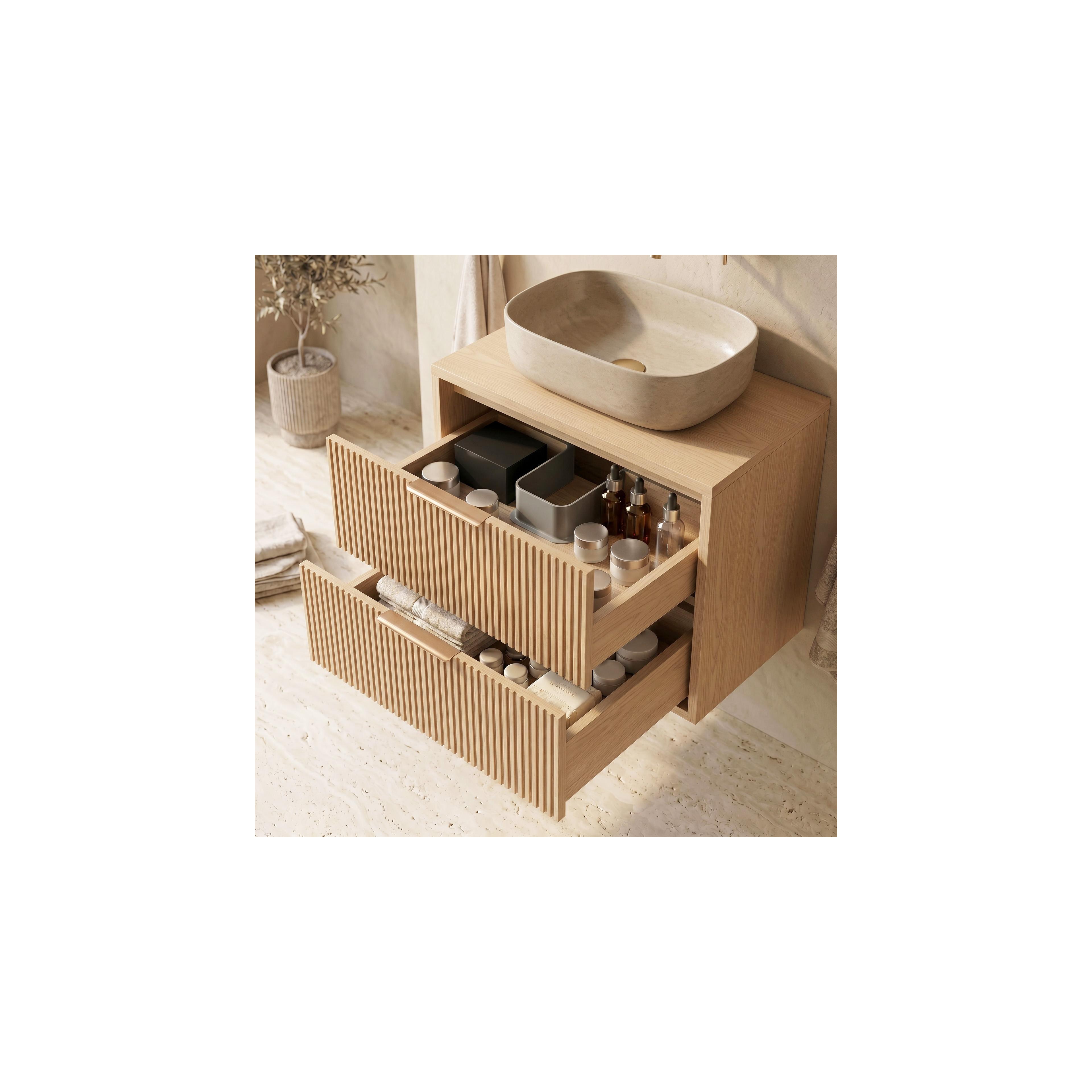Waschtischunterschrank Rea Mono 60cm Beige
