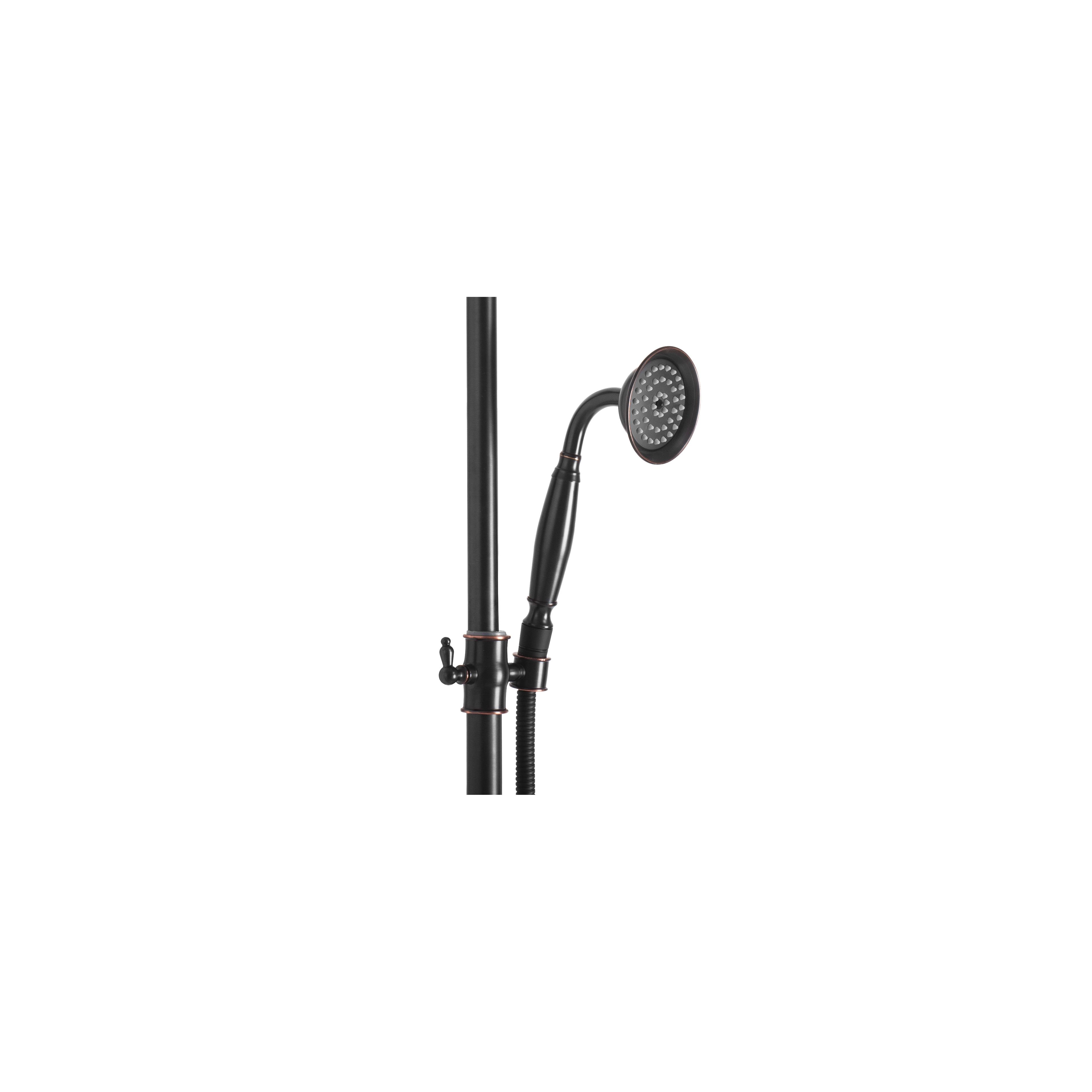 Shower set REA BERGAMO OLD BLACK