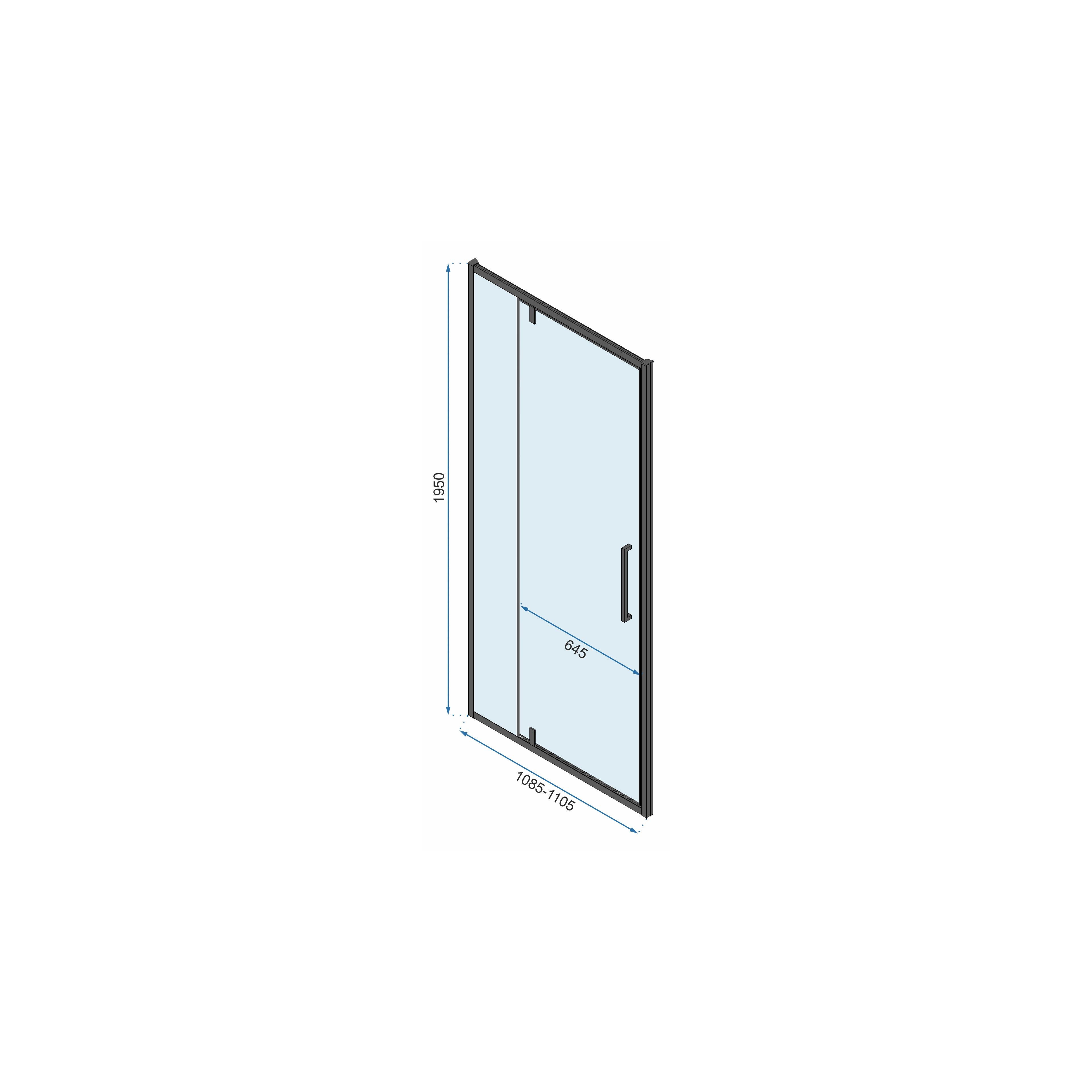 Cabina de dus De colt Rapid Swing