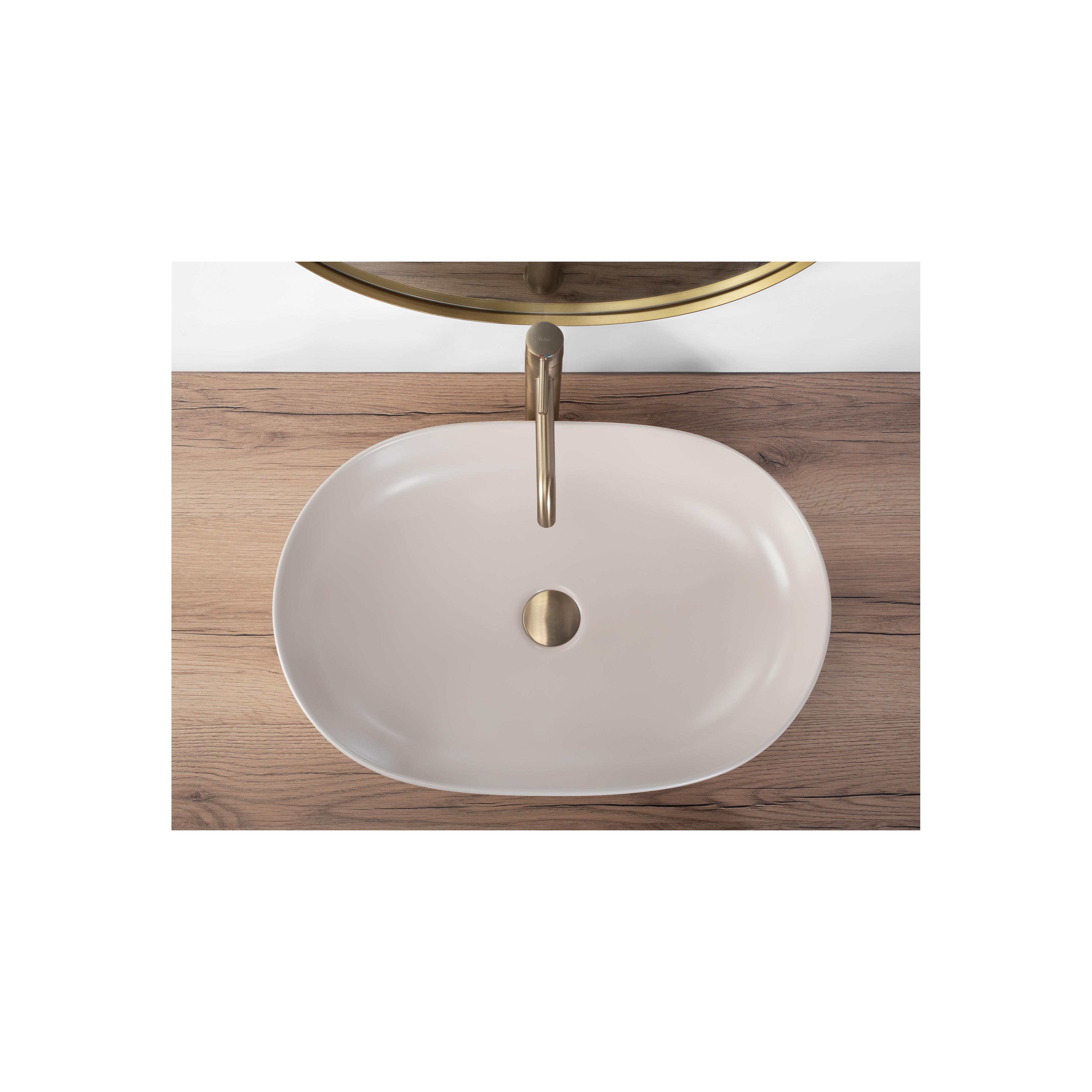 Nadgradni umivaonik Rea CLEO 61 BEIGE MATT