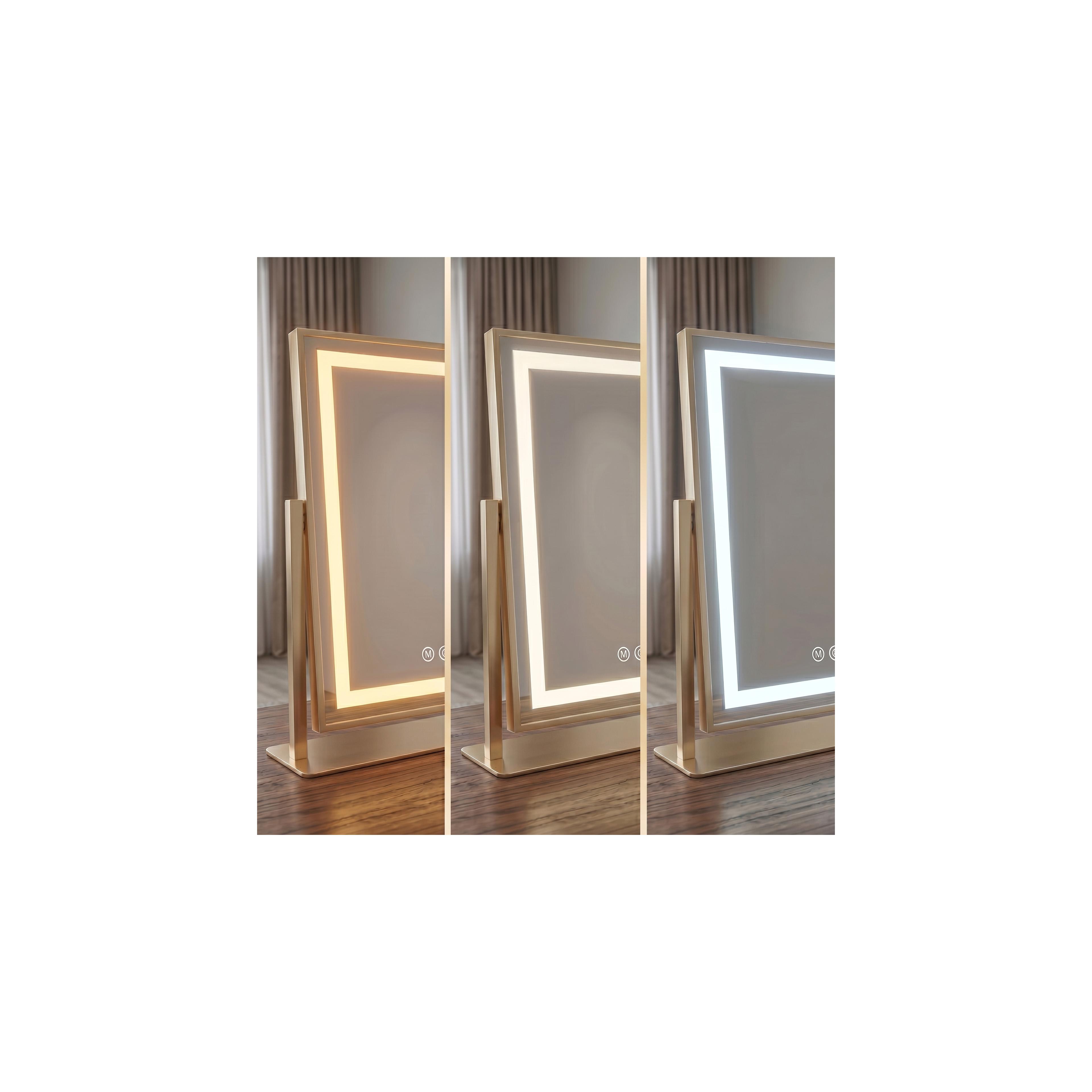 Spiegel LED STUDIO L.Gold 58x45