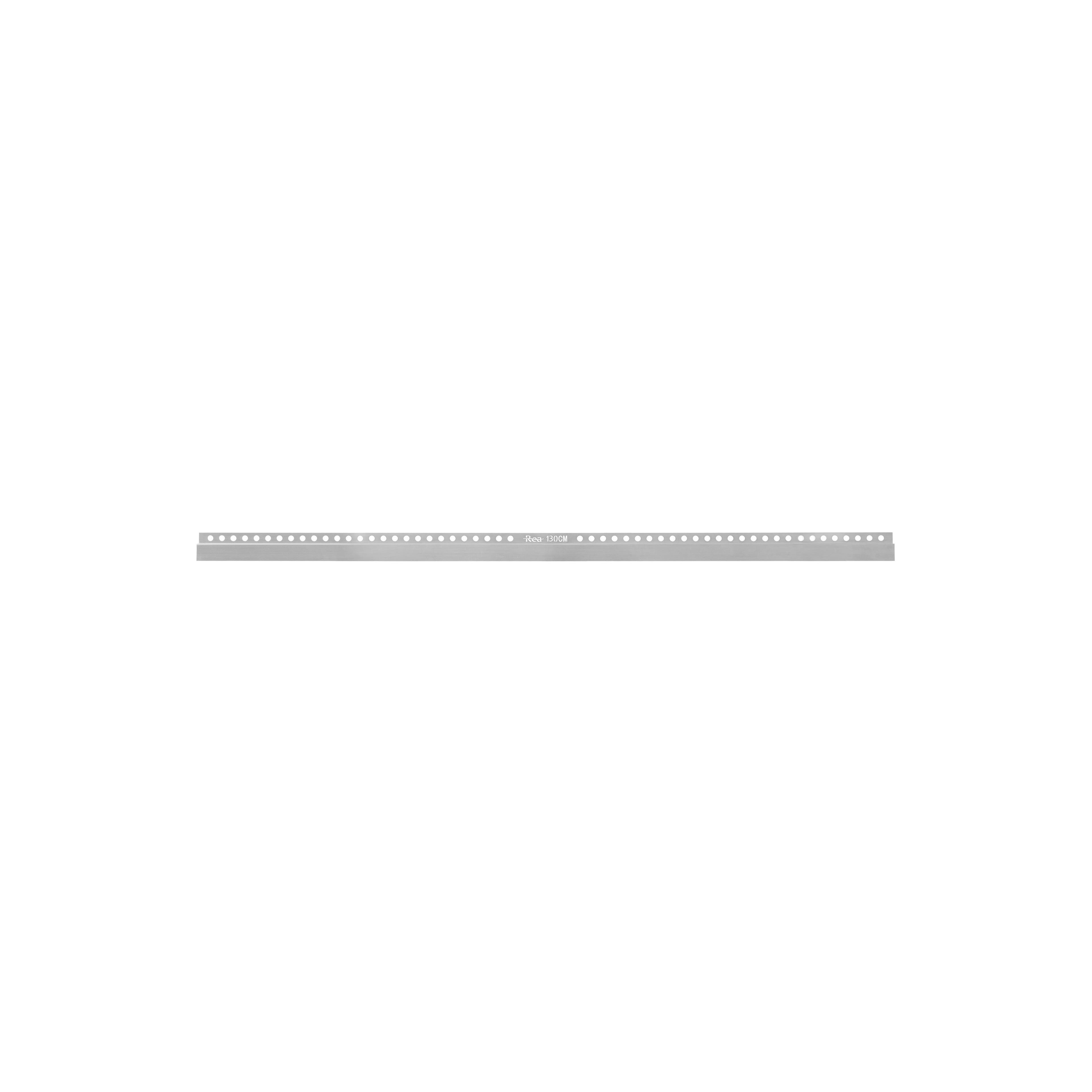 Frontlist för duschkar 130 cm Borstad nickel