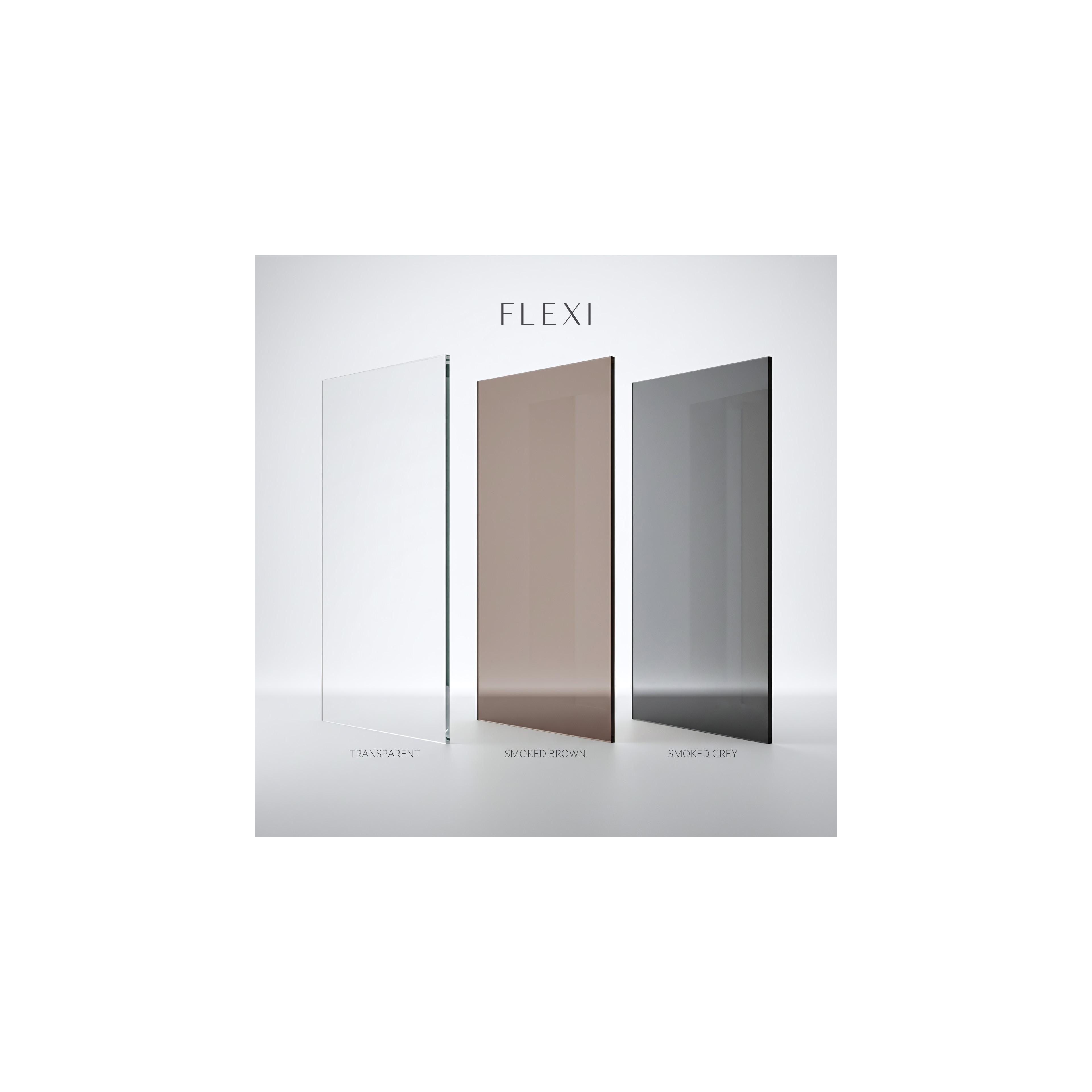Параван за душ Rea Flexi Transparent / Black 120