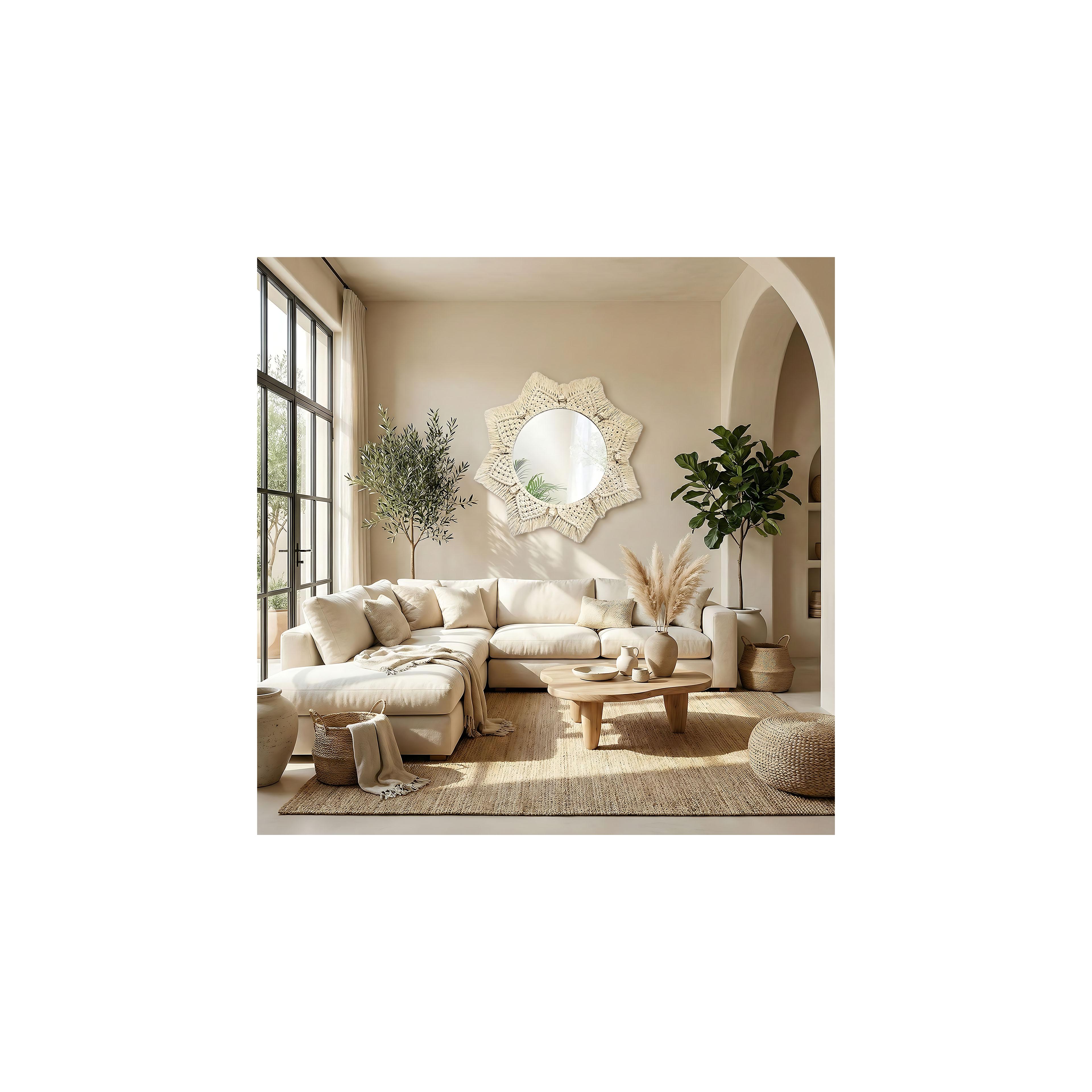 Boho-Wandspiegel 53CM 322048