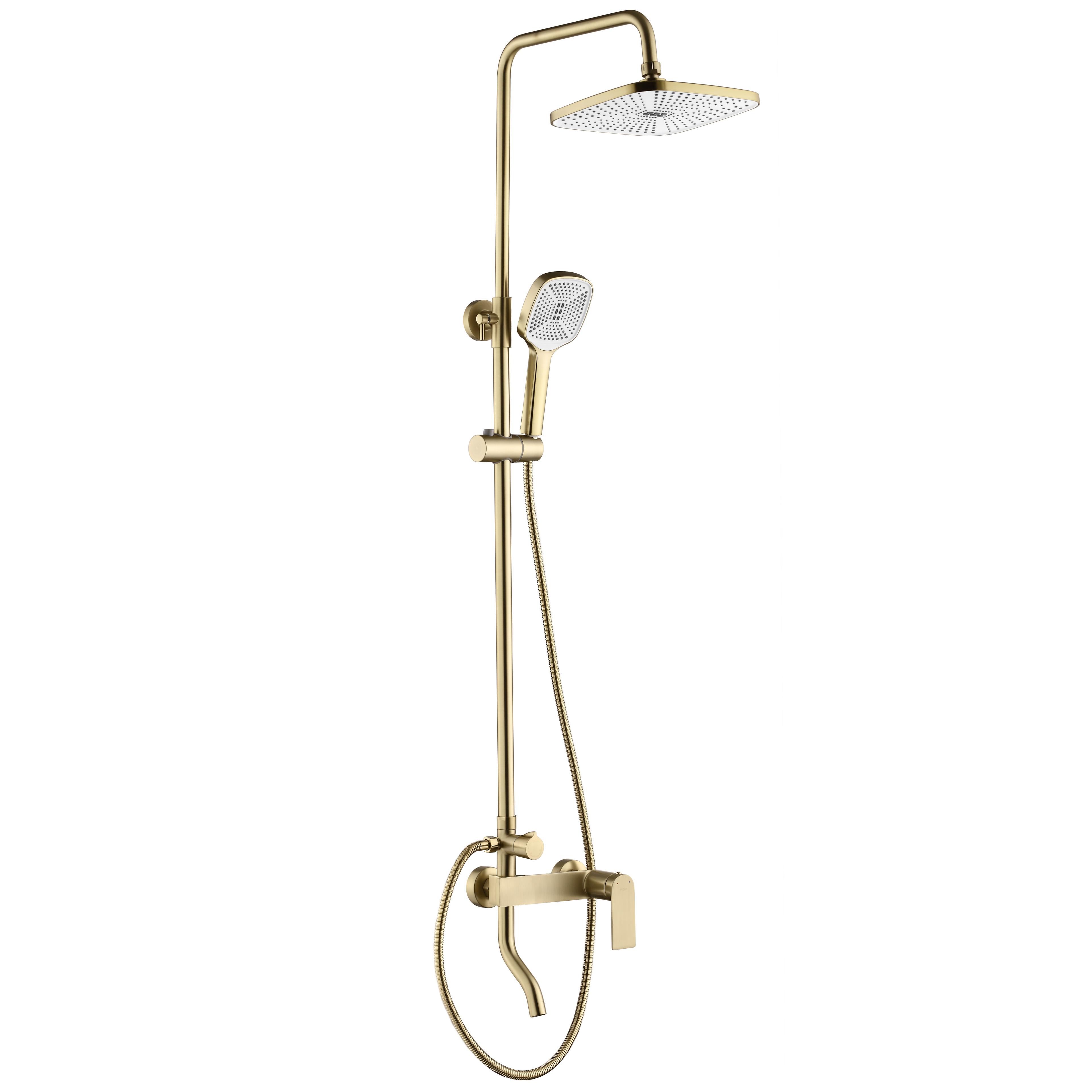 Shower set REA STORM GOLD BRUSH