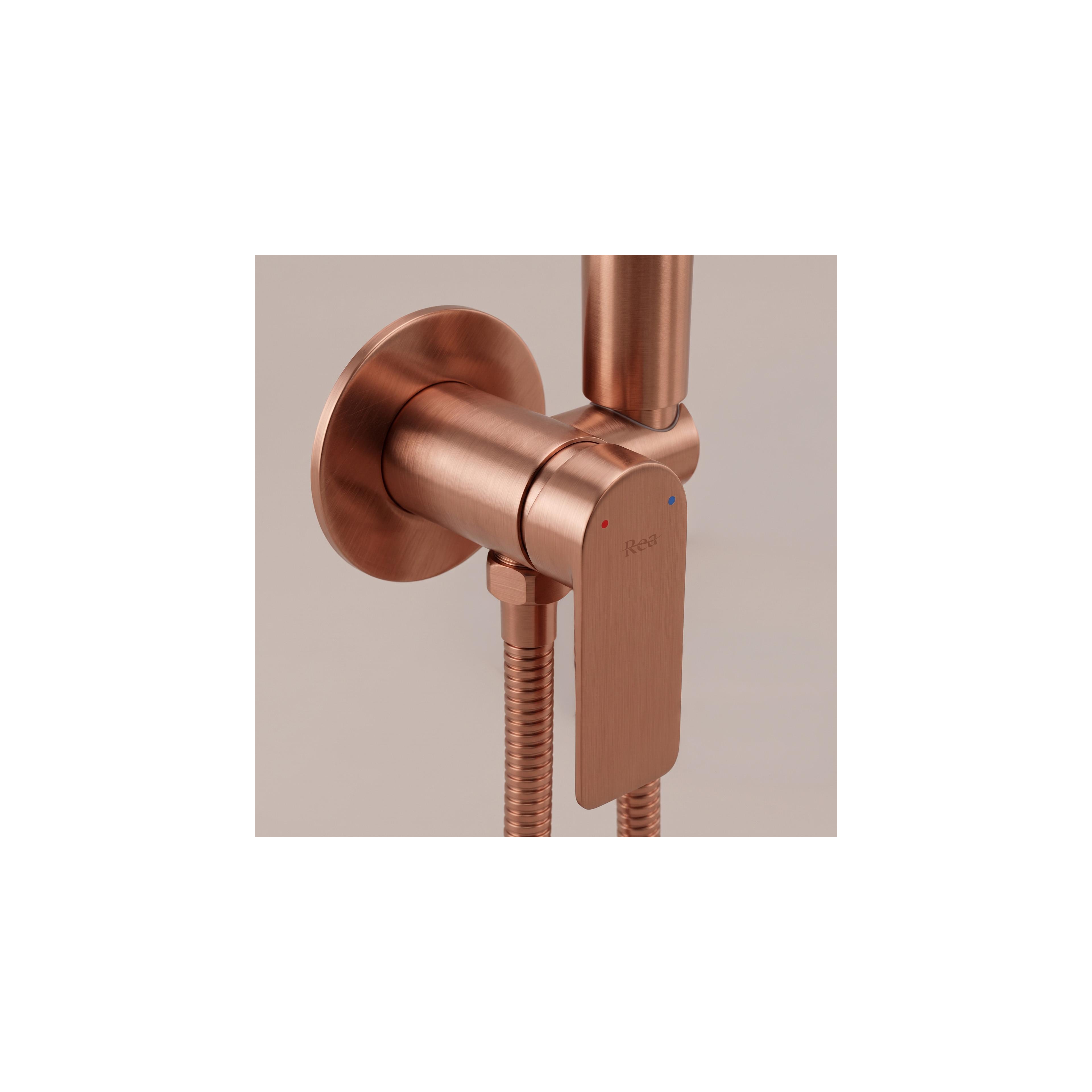 Змішувач для біде Rea Storm Brush Copper
