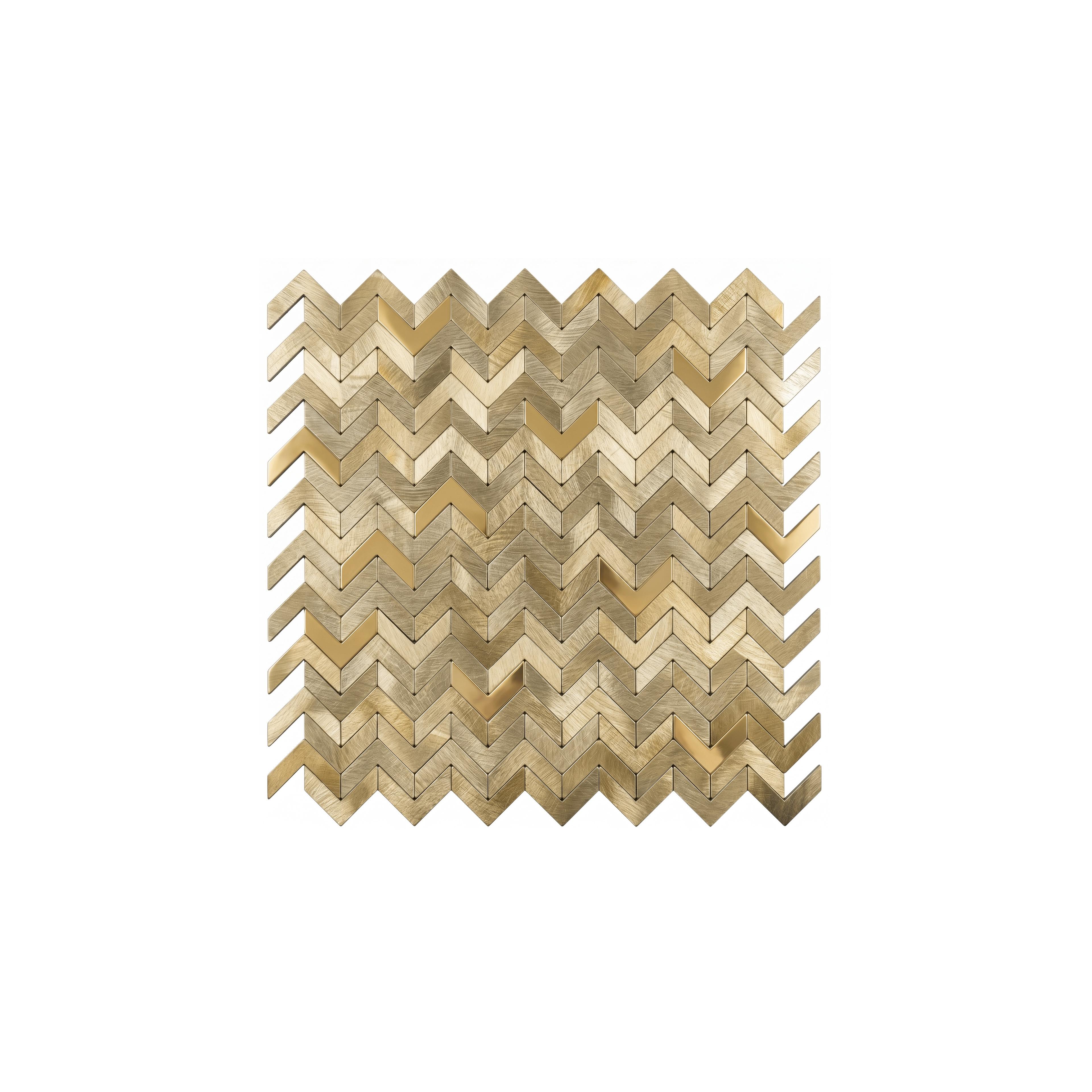 Mosaik Dekor REA P14453A Brush Gold