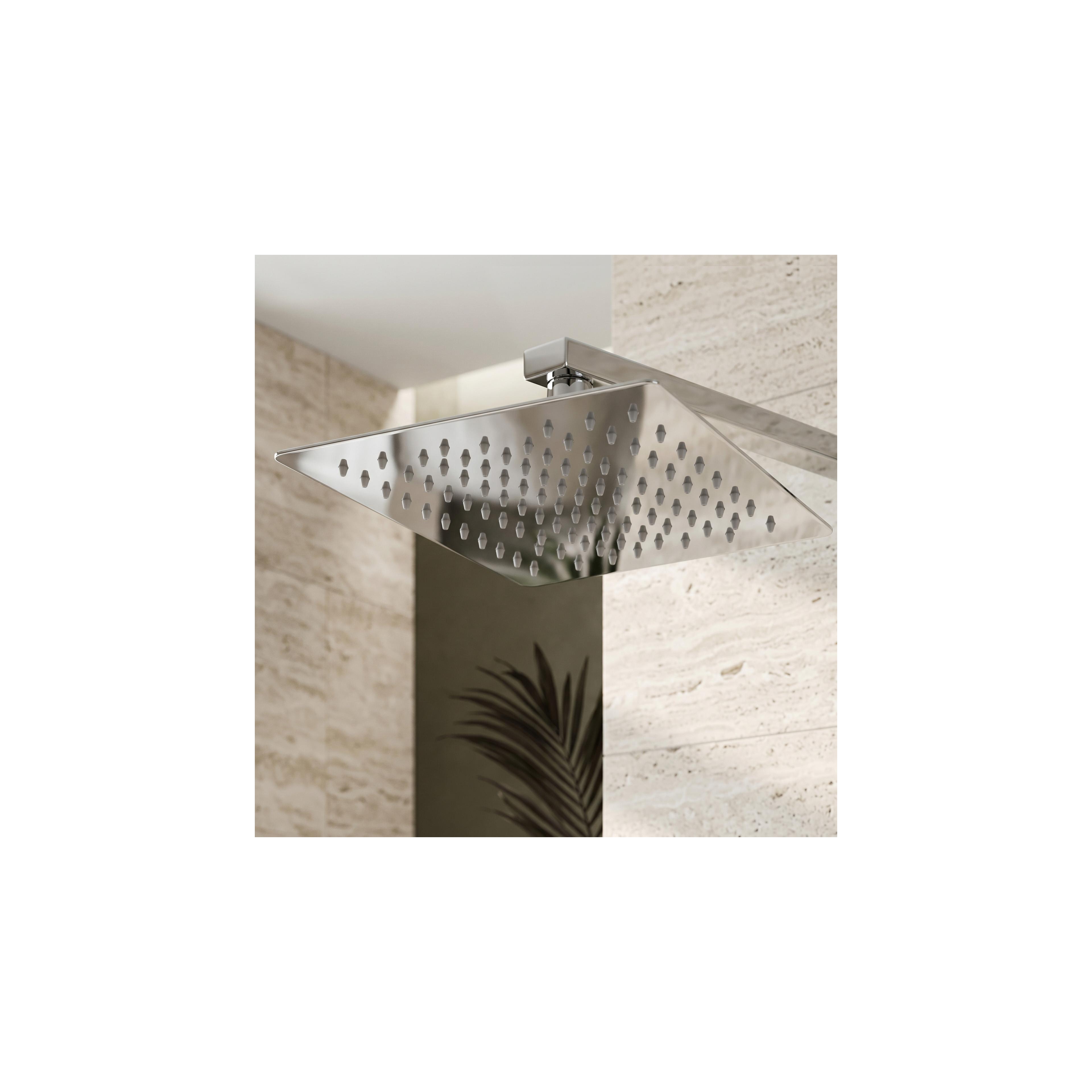 Kvadratna tuš ruža REA JS-P015 25cm Chrome