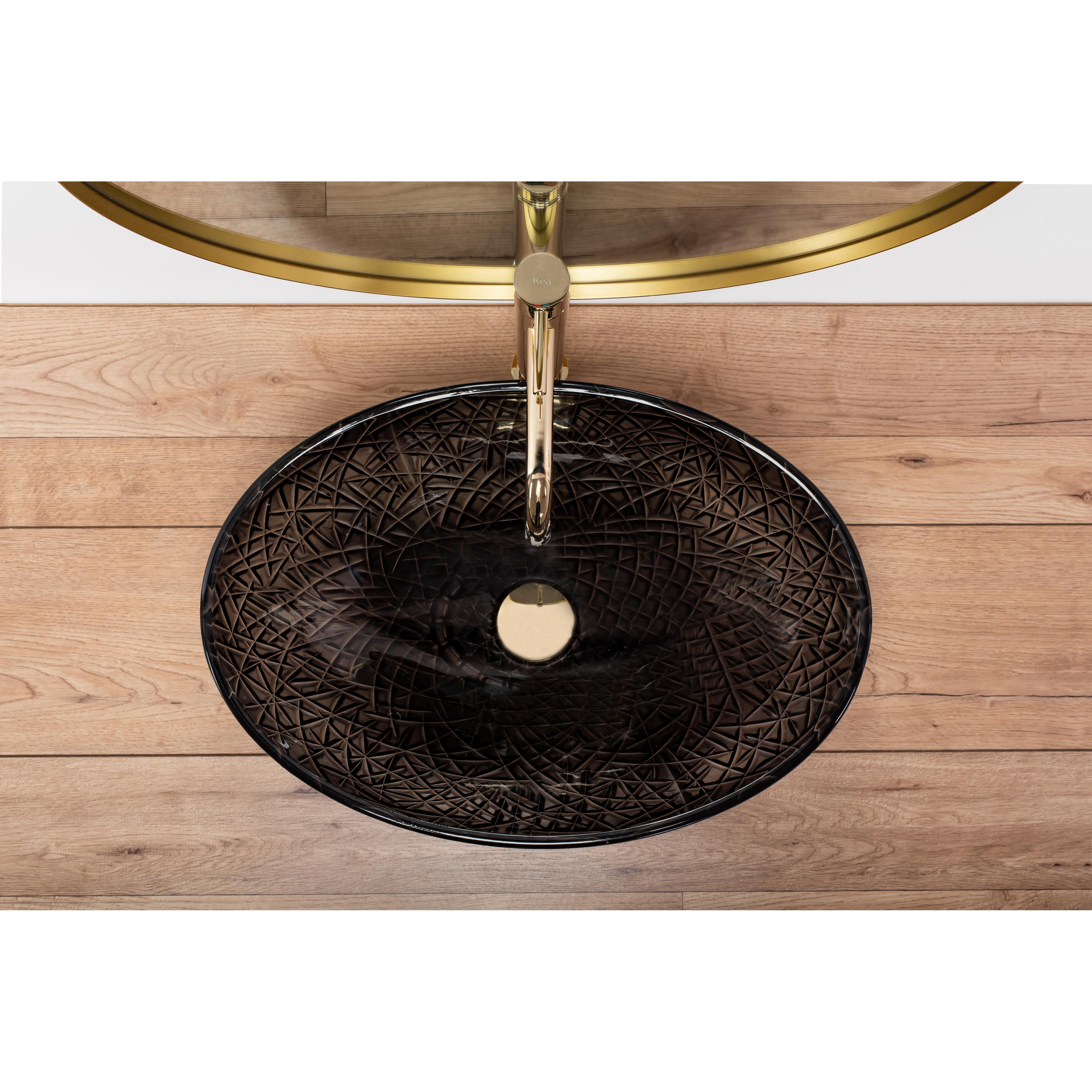 Countertop Basin REA FROST BLACK