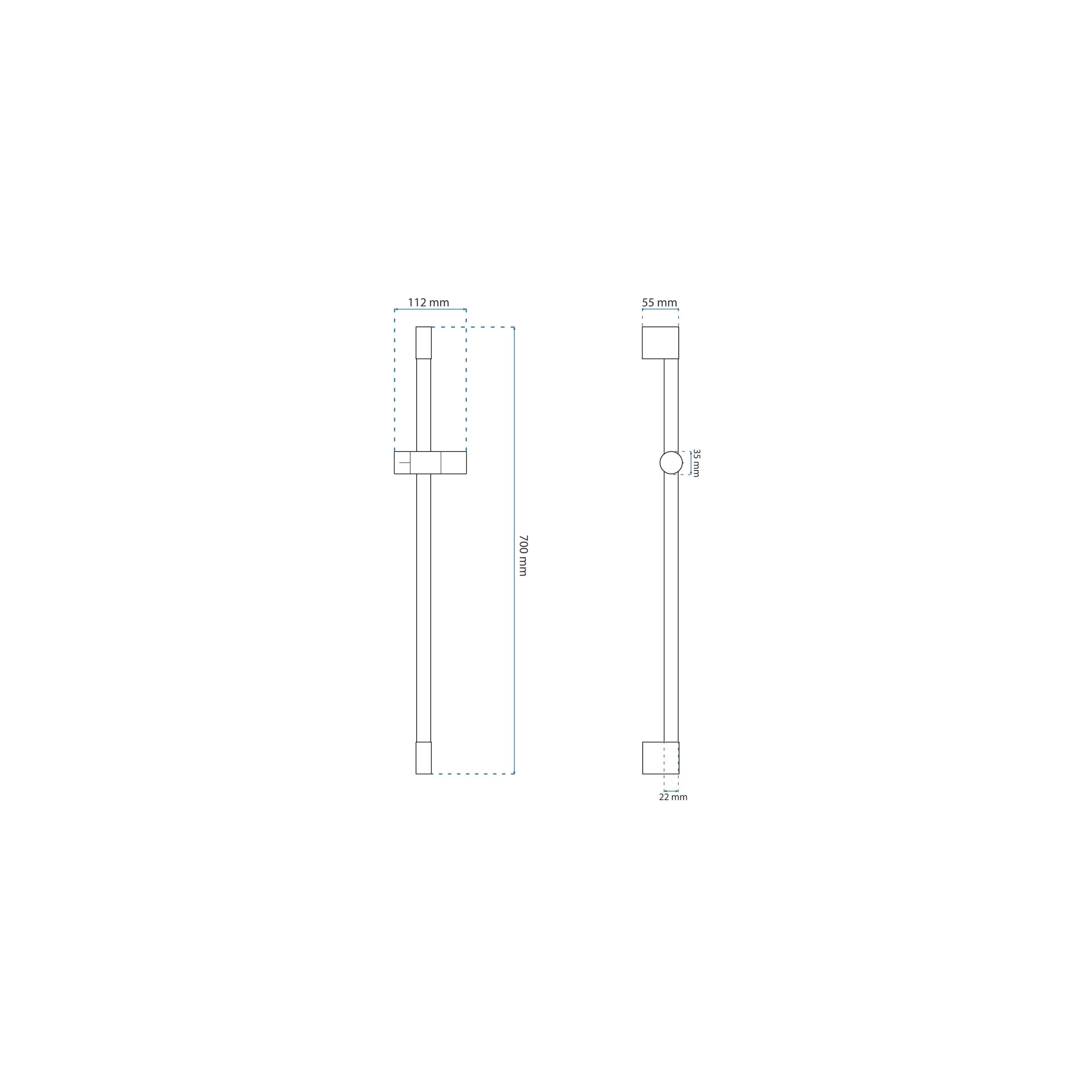 Brausehalter 01 Titan