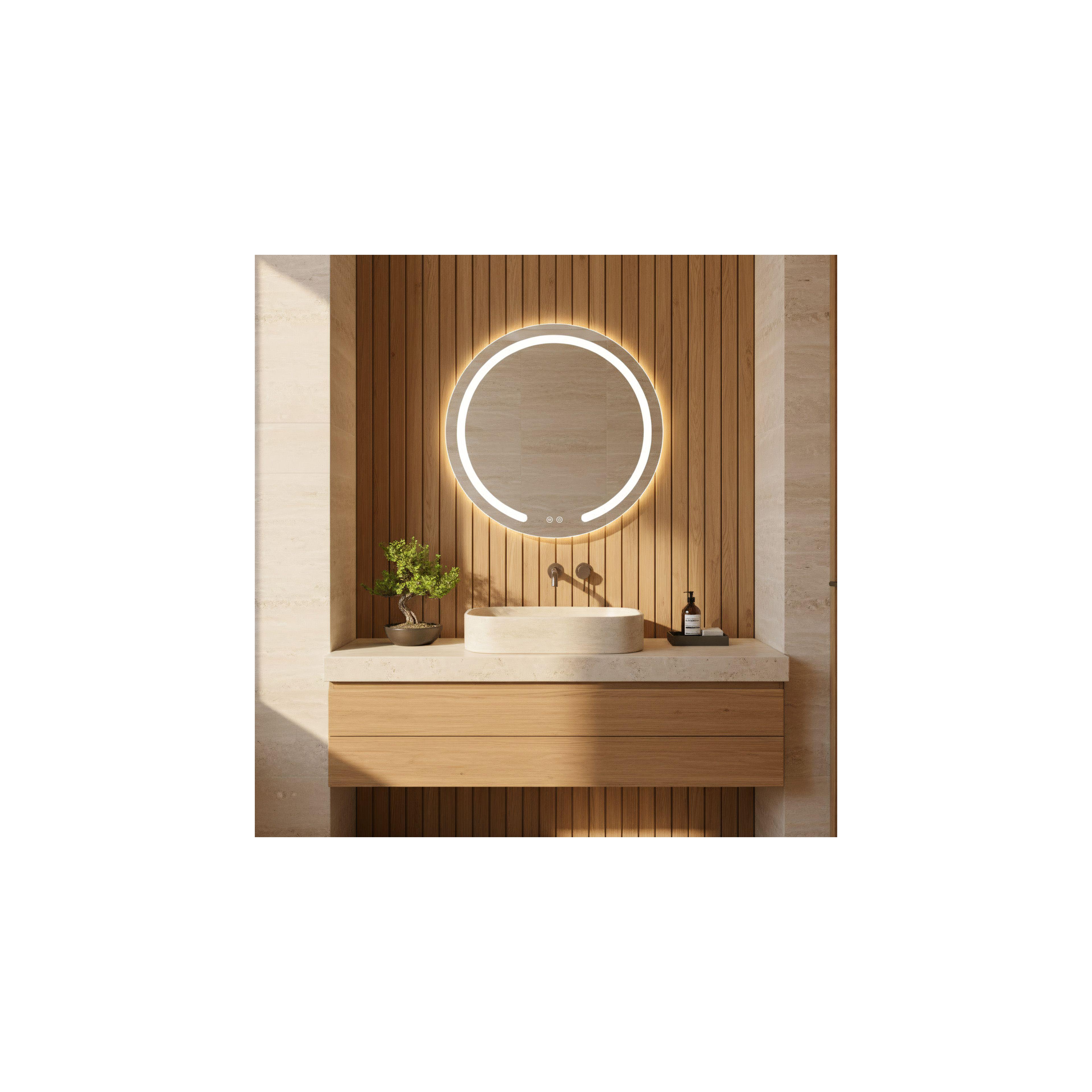 Spiegel LED 50cm Modern