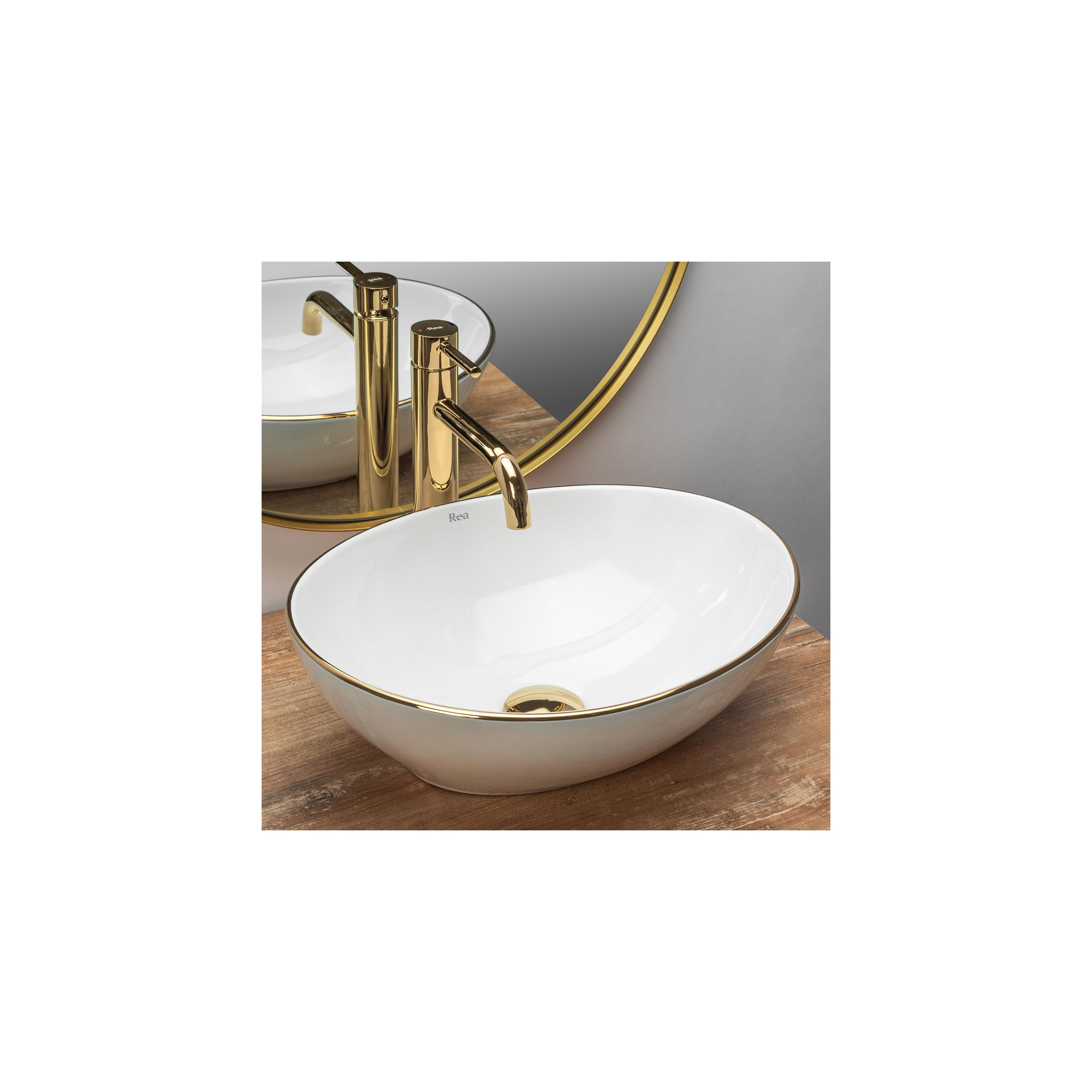 Countertop washbasin Rea Sofia Gold Edge