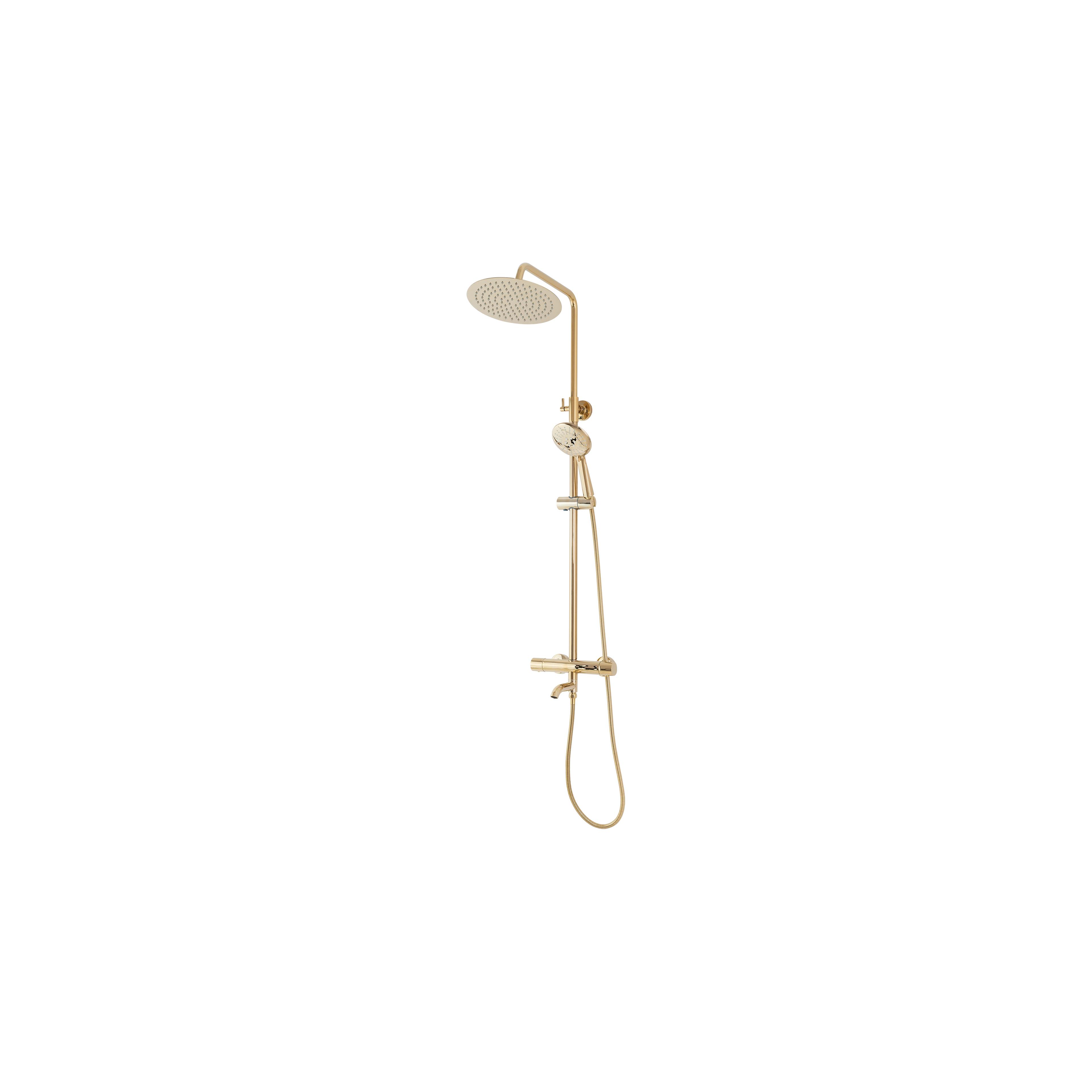 Kit de douche avec thermostat Lungo Gold