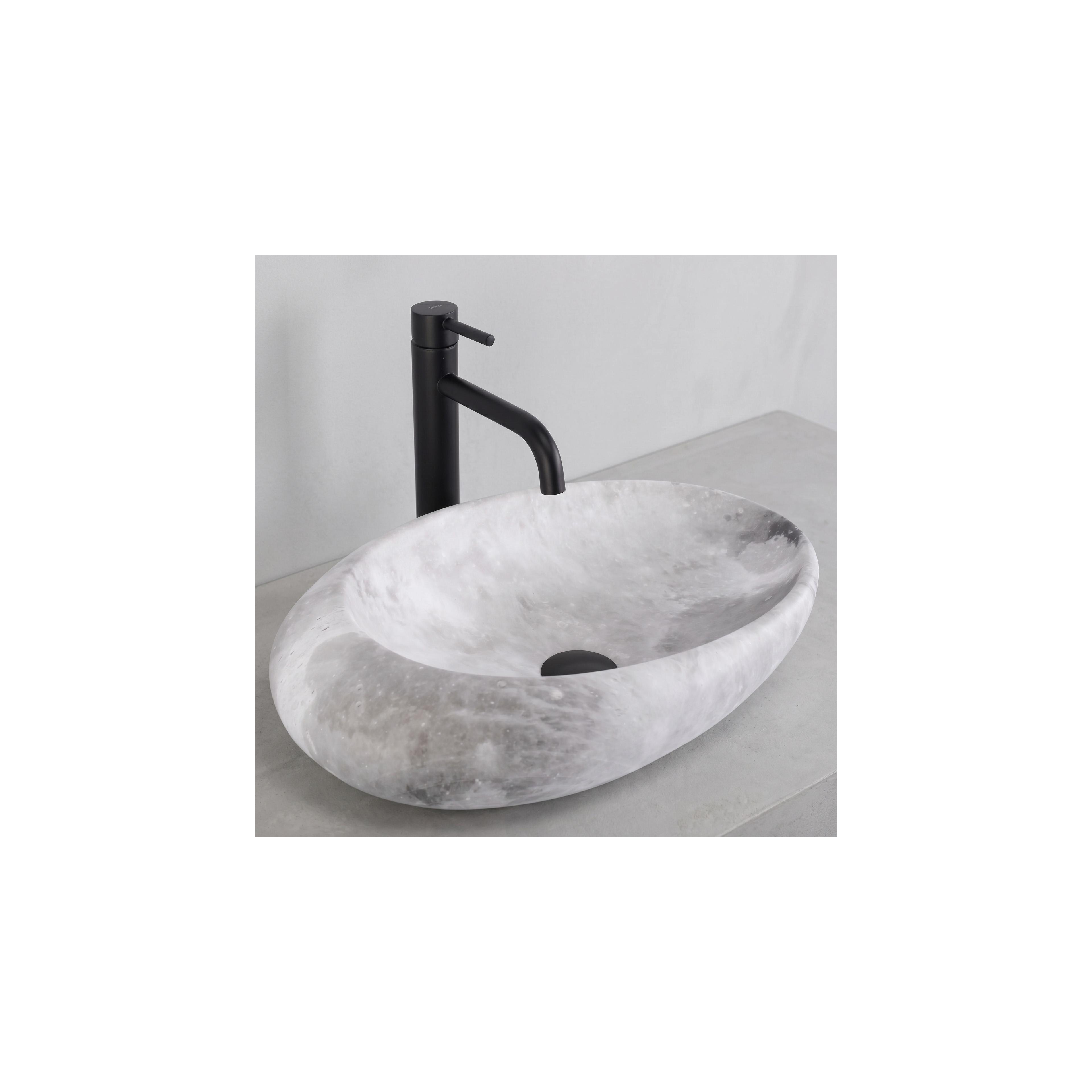 Lavabo sobre encimera Rea Roxy C Stone L.GREY