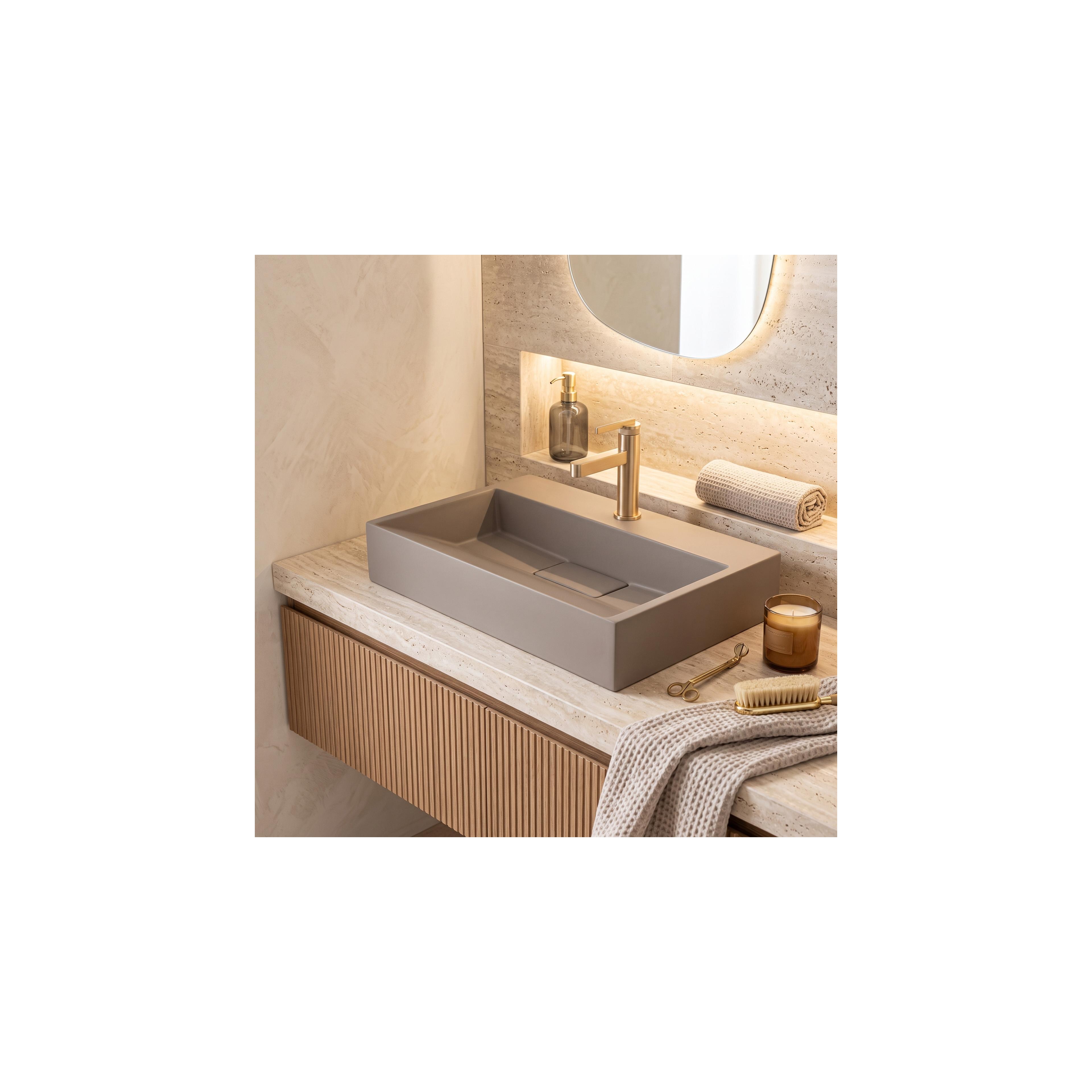 Konglomerāta izlietne Rea GOYA 60CM Taupe