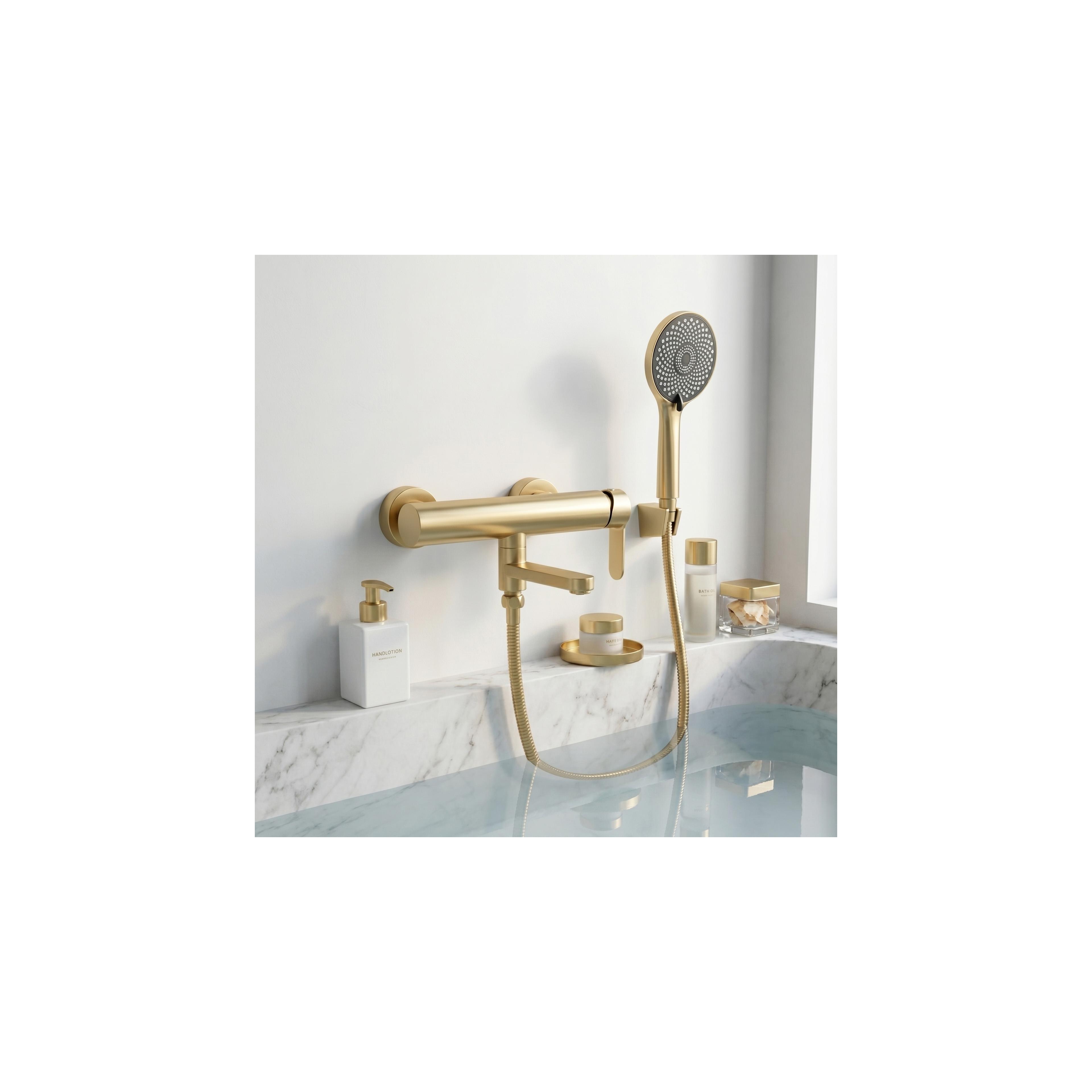 Wannenarmatur Rea Arcos Brushed Gold