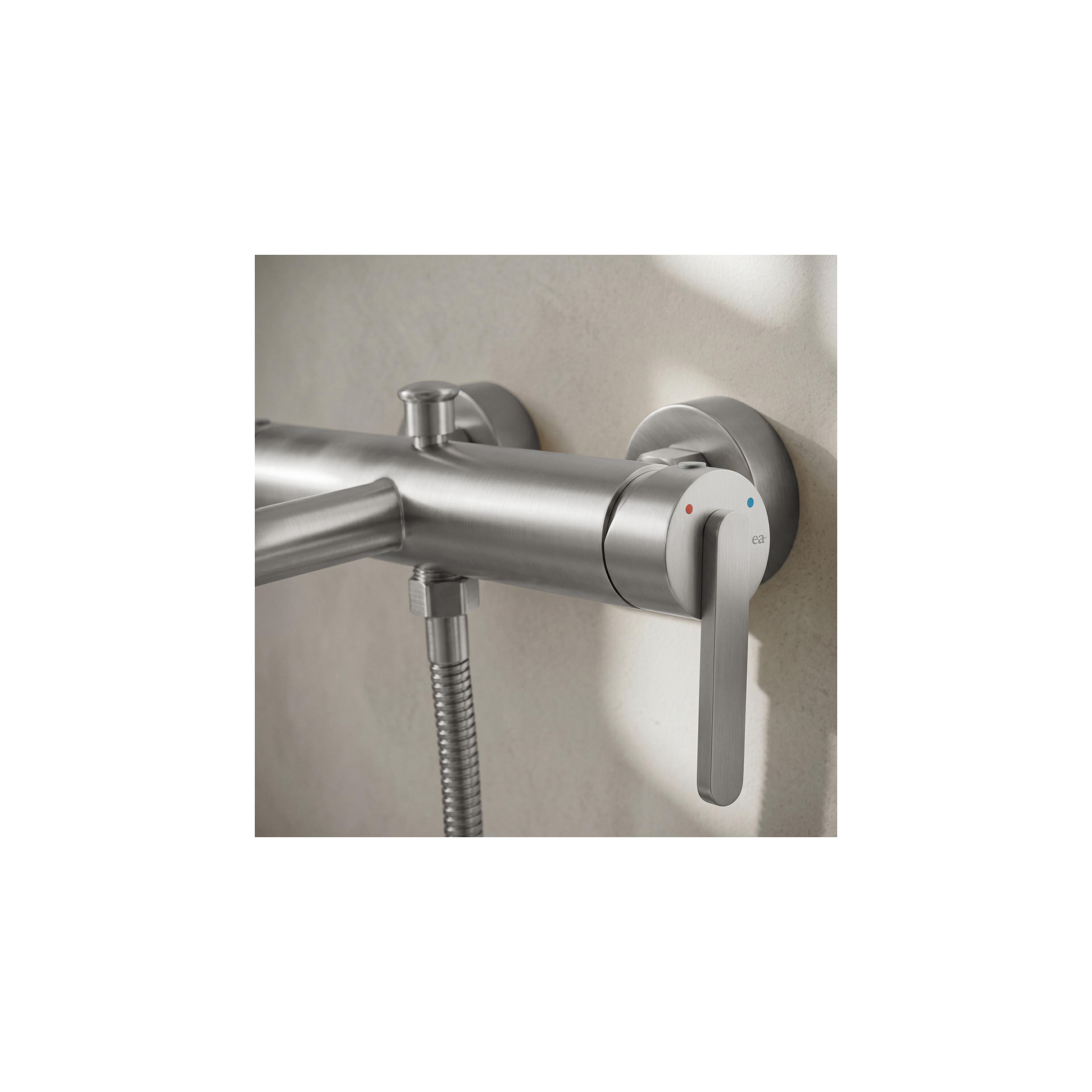 Badkarsblandare REA Ontario Side Borstad Nickel