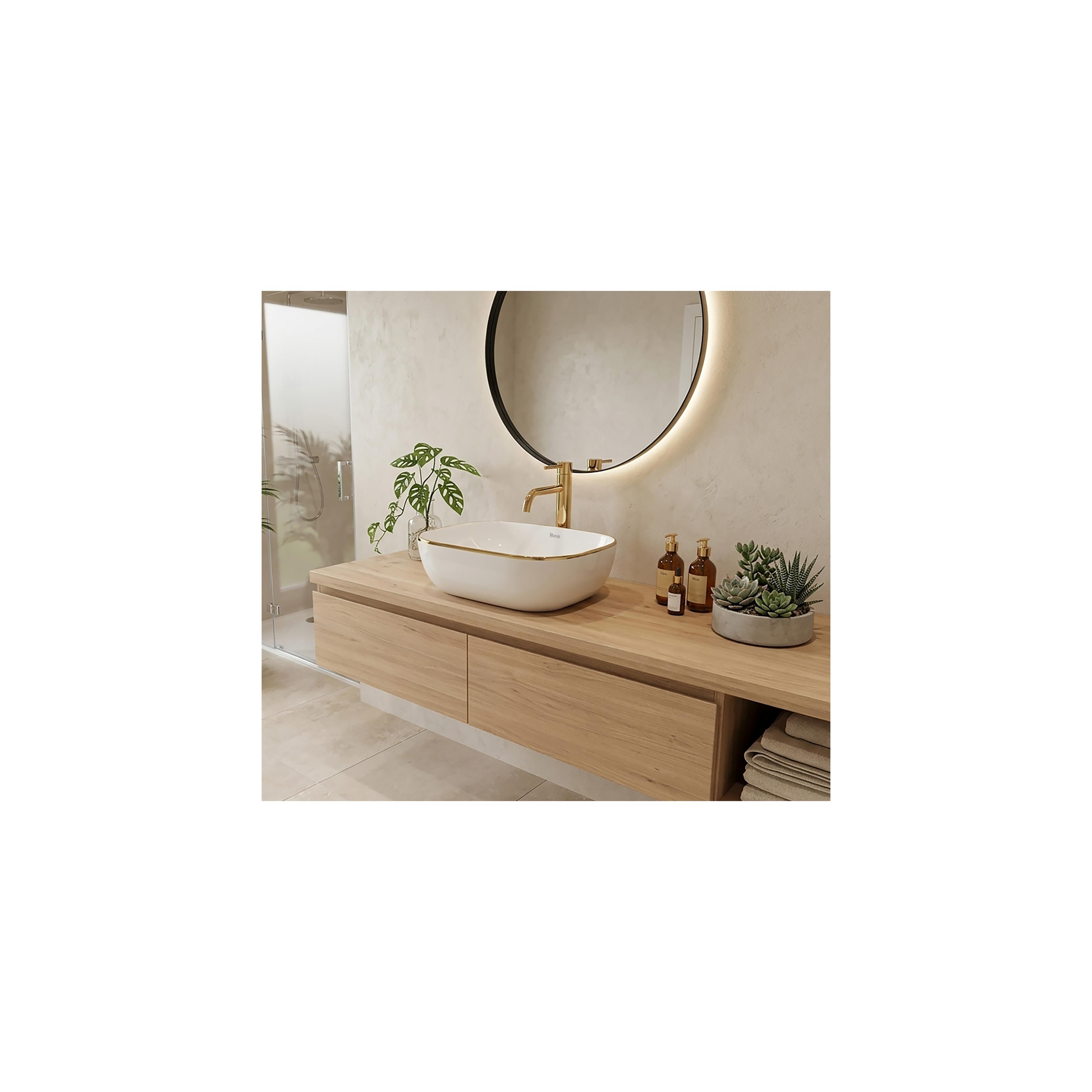 Countertop Basin Rea Belinda Gold Edge