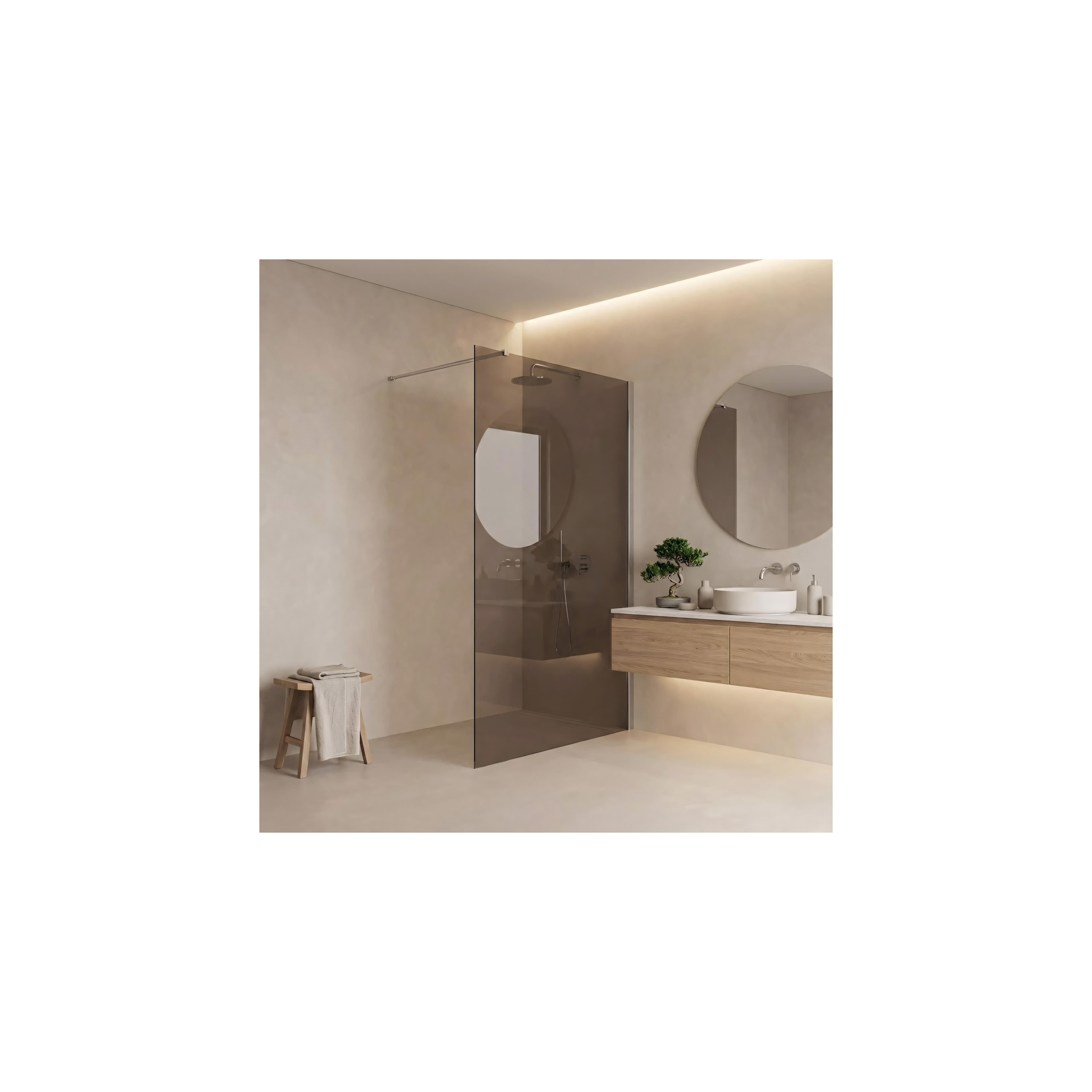 Paroi de douche Rea Flexi Brown / Chrome 90