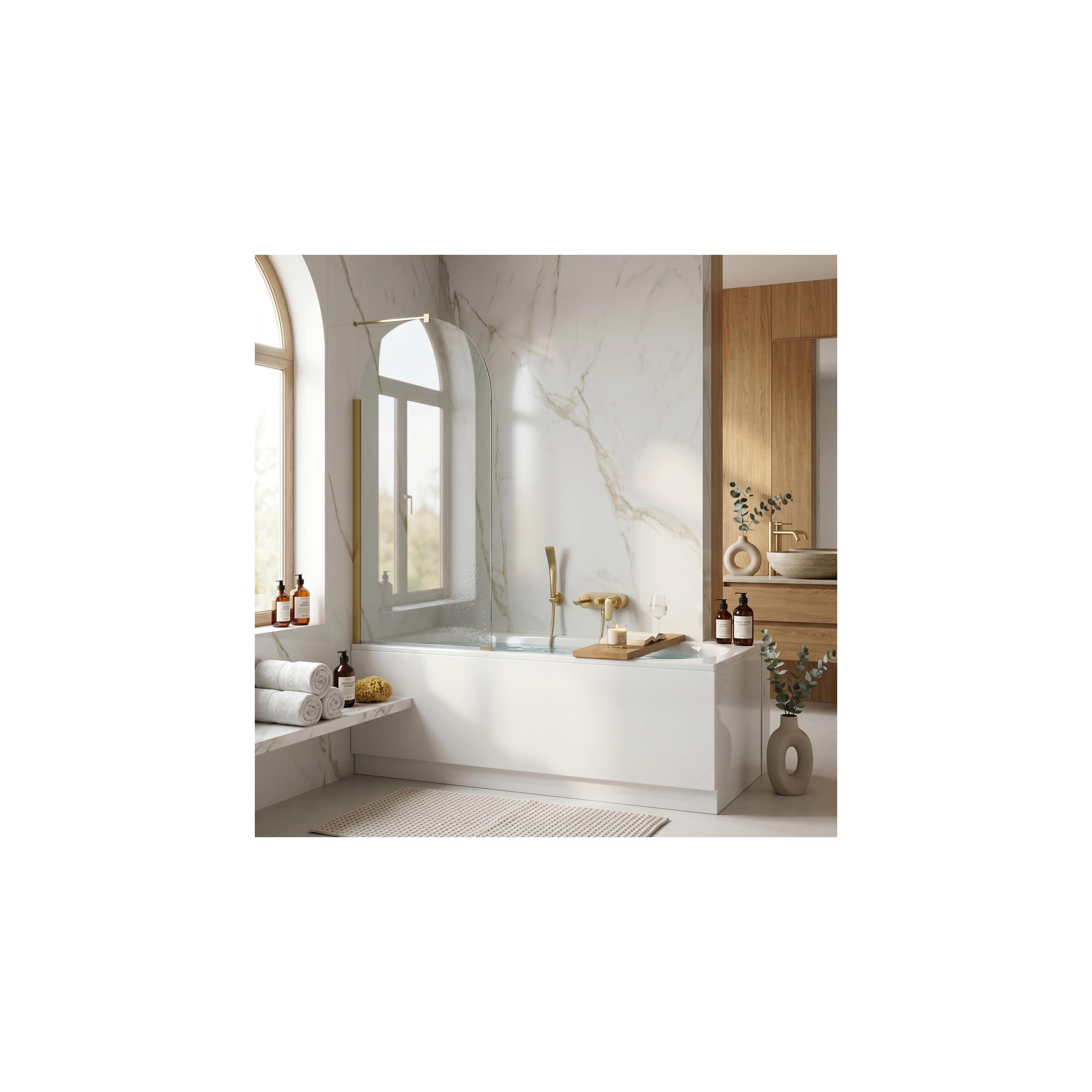 Badewanneaufsatz Rea Elegant Gold Brush 80