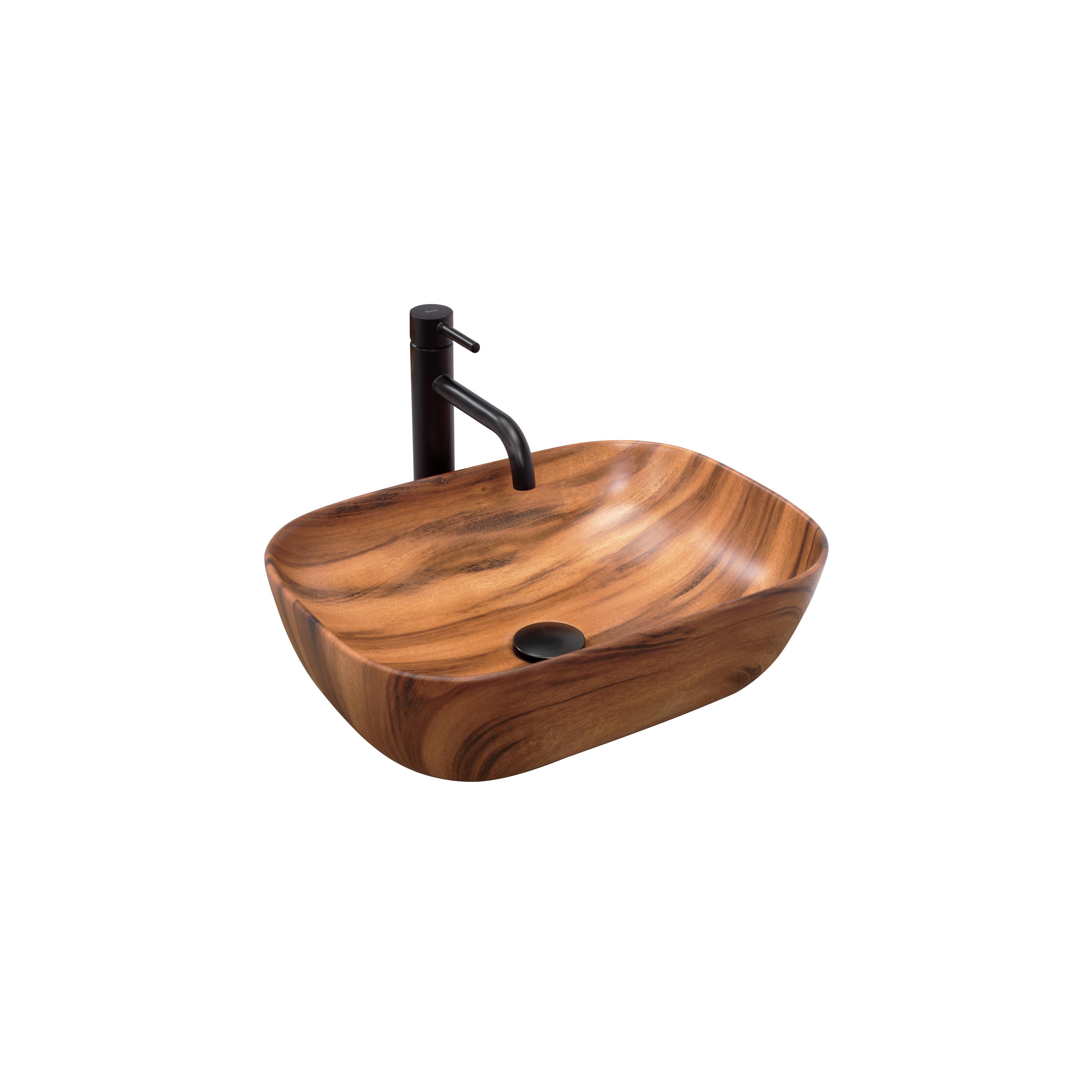 Countertop Basin Rea Belinda Wood Mat