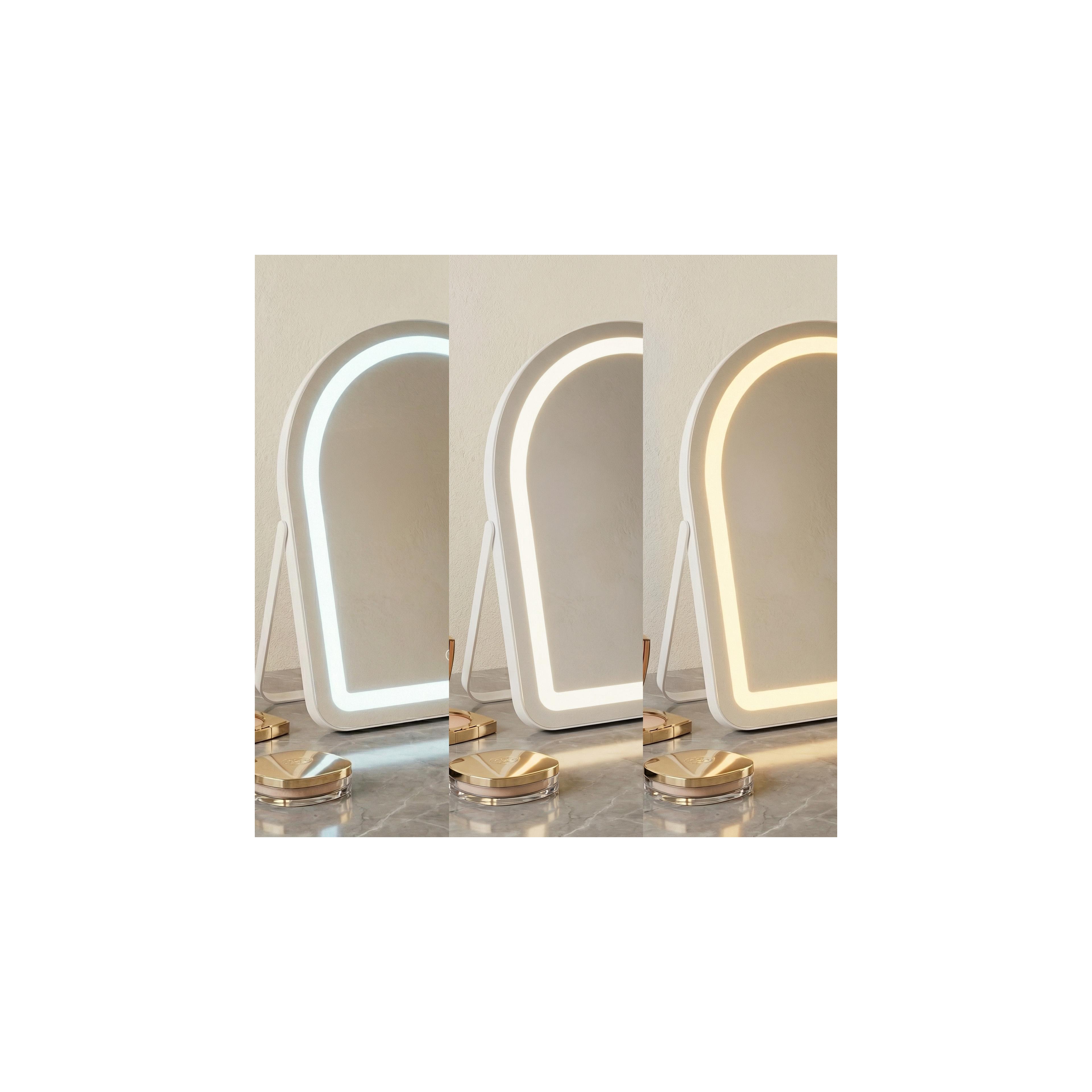 Spiegel LED GLAM White 40x45cm