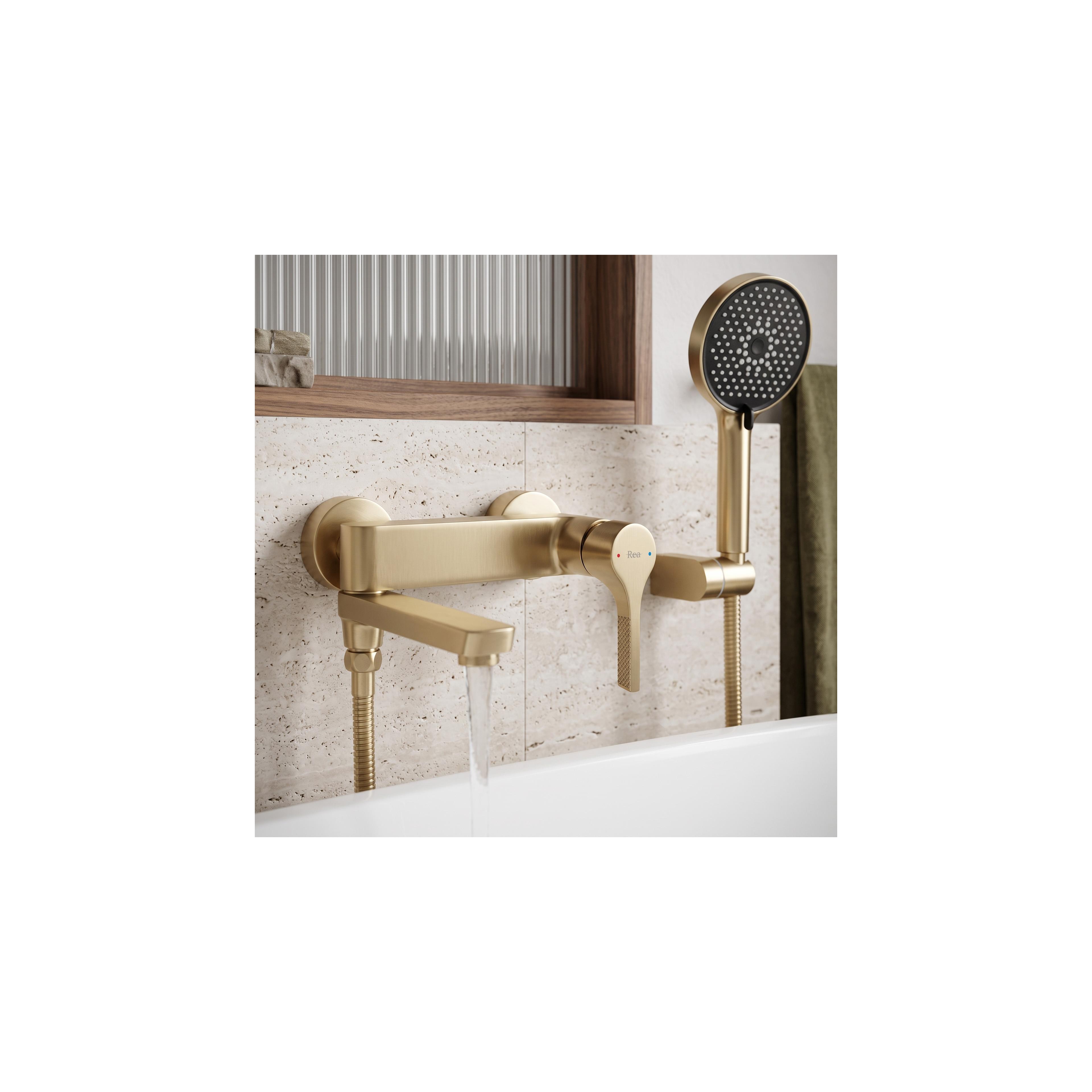 Wannenarmatur PREMIUM Rea Maxim Brush Gold