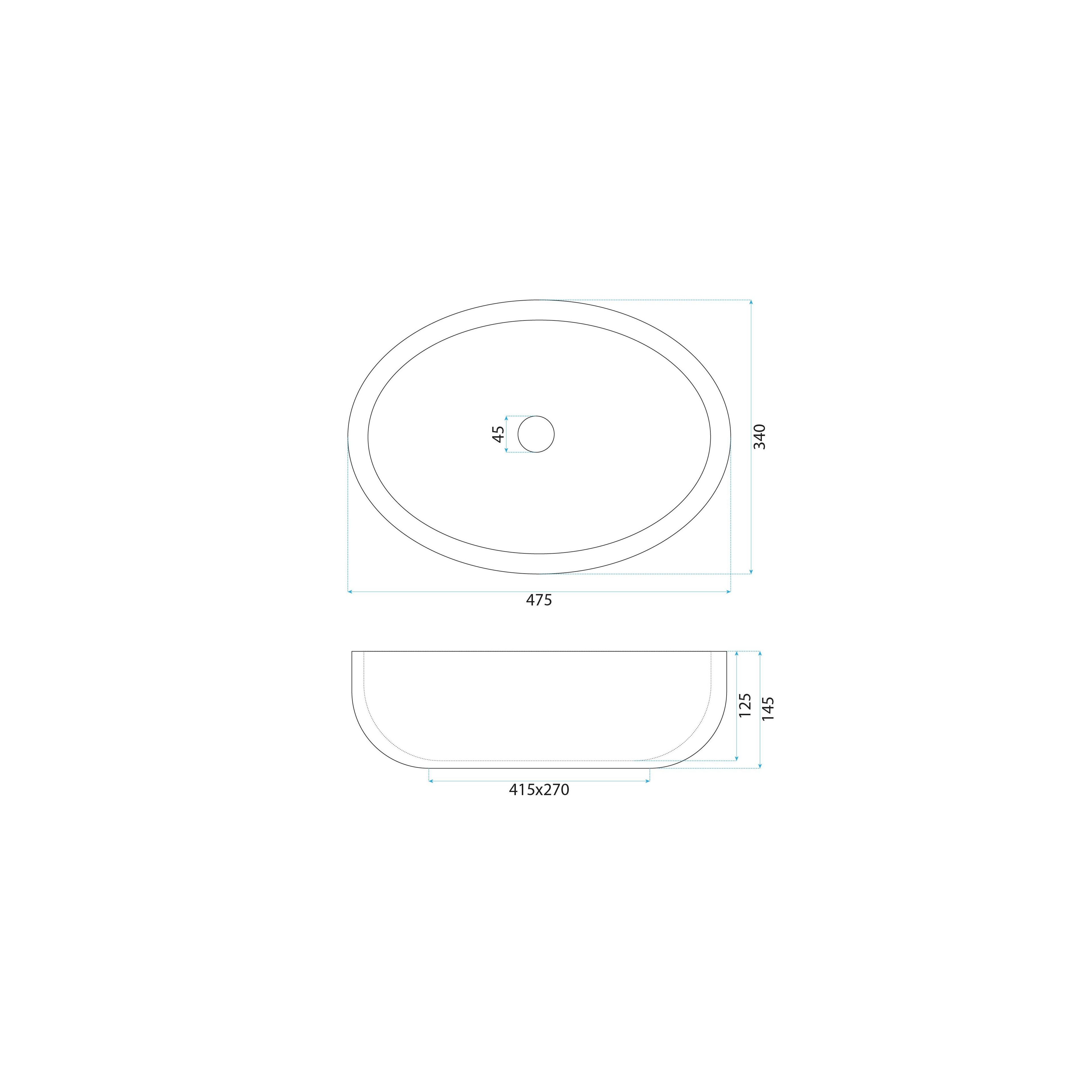 Countertop Basin Rea Shila