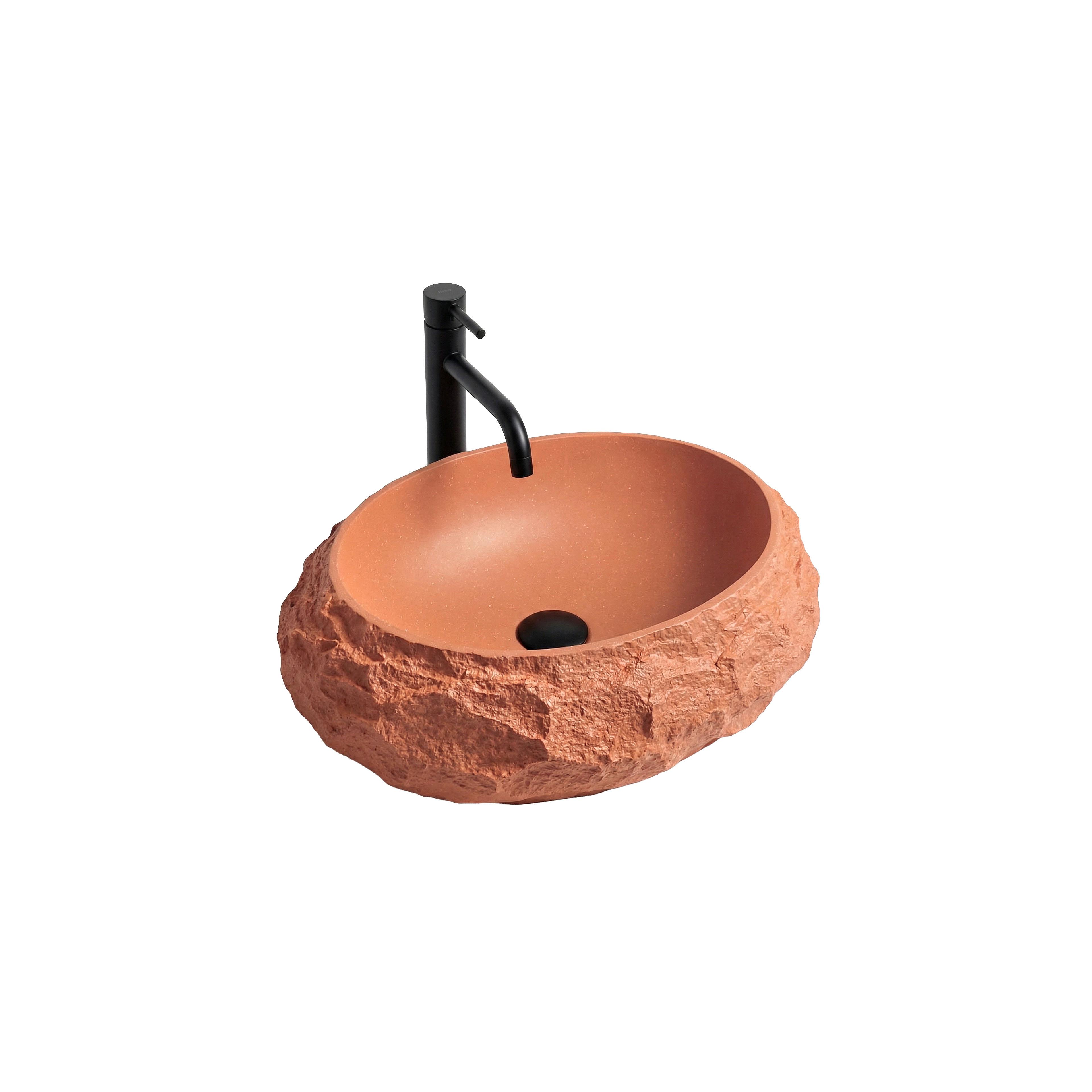 Aufsatzwaschbecken Rea Mika Terracotta