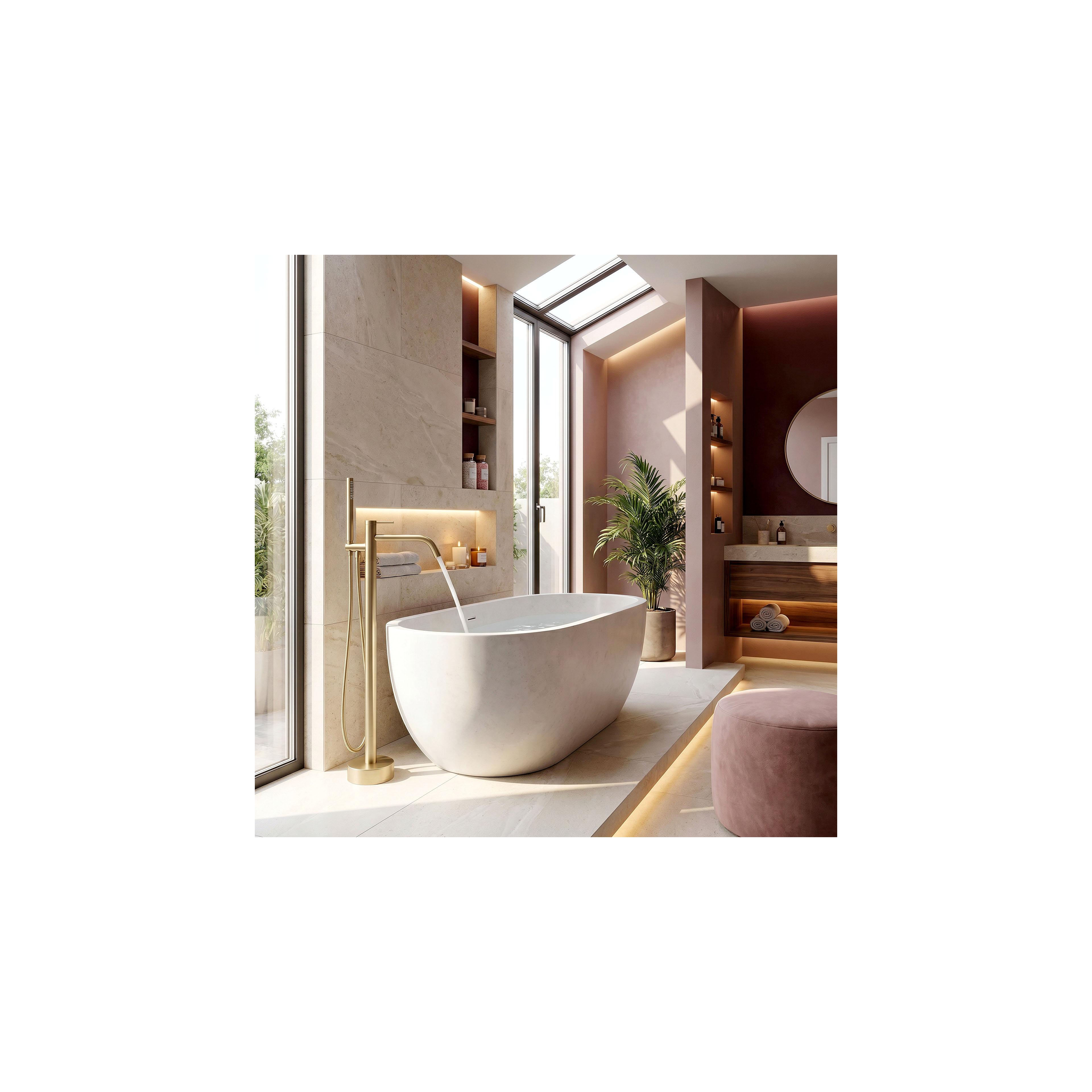 Frei stehende Armatur Rea Clif Brush Gold