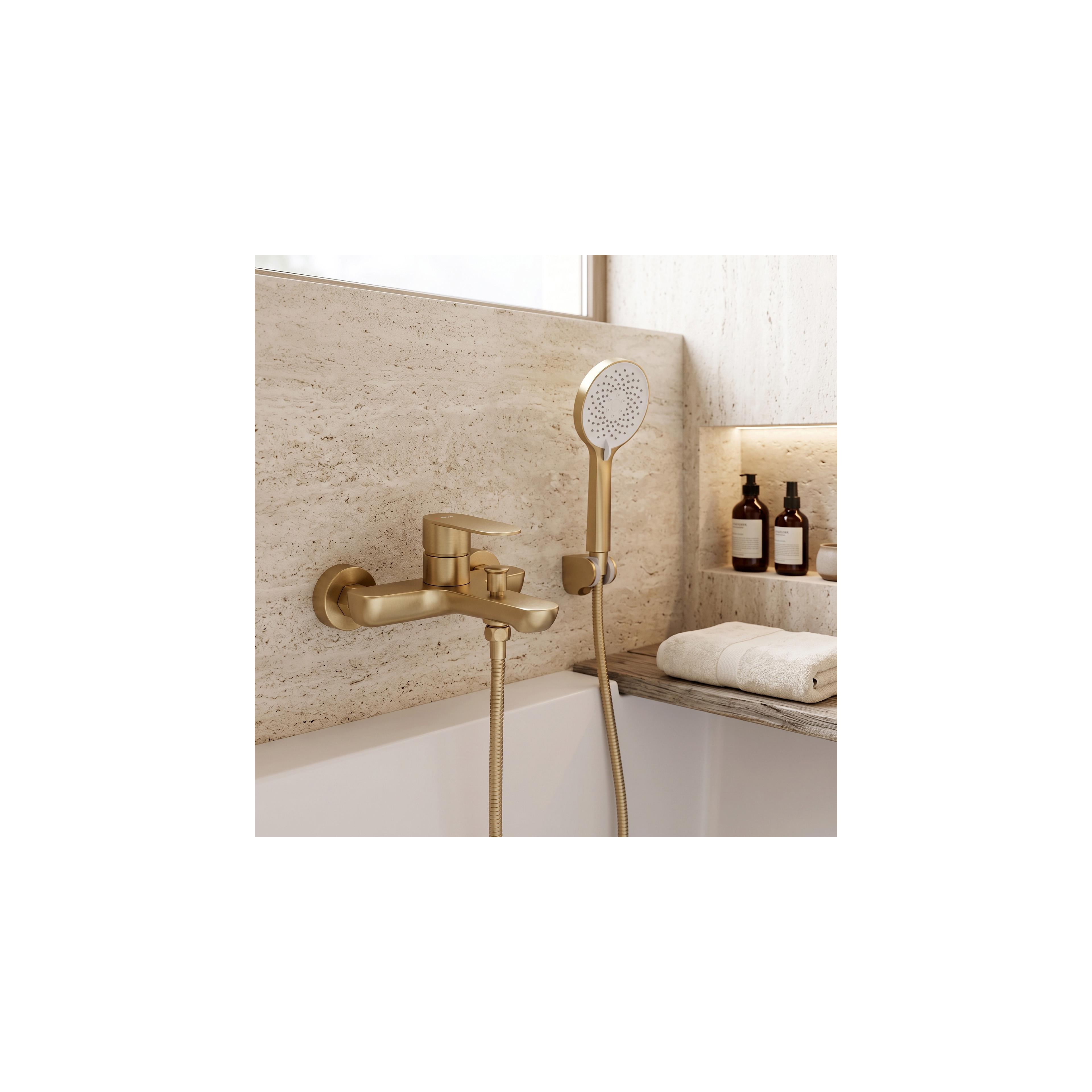 Badkarsblandare REA Logan Brush Gold