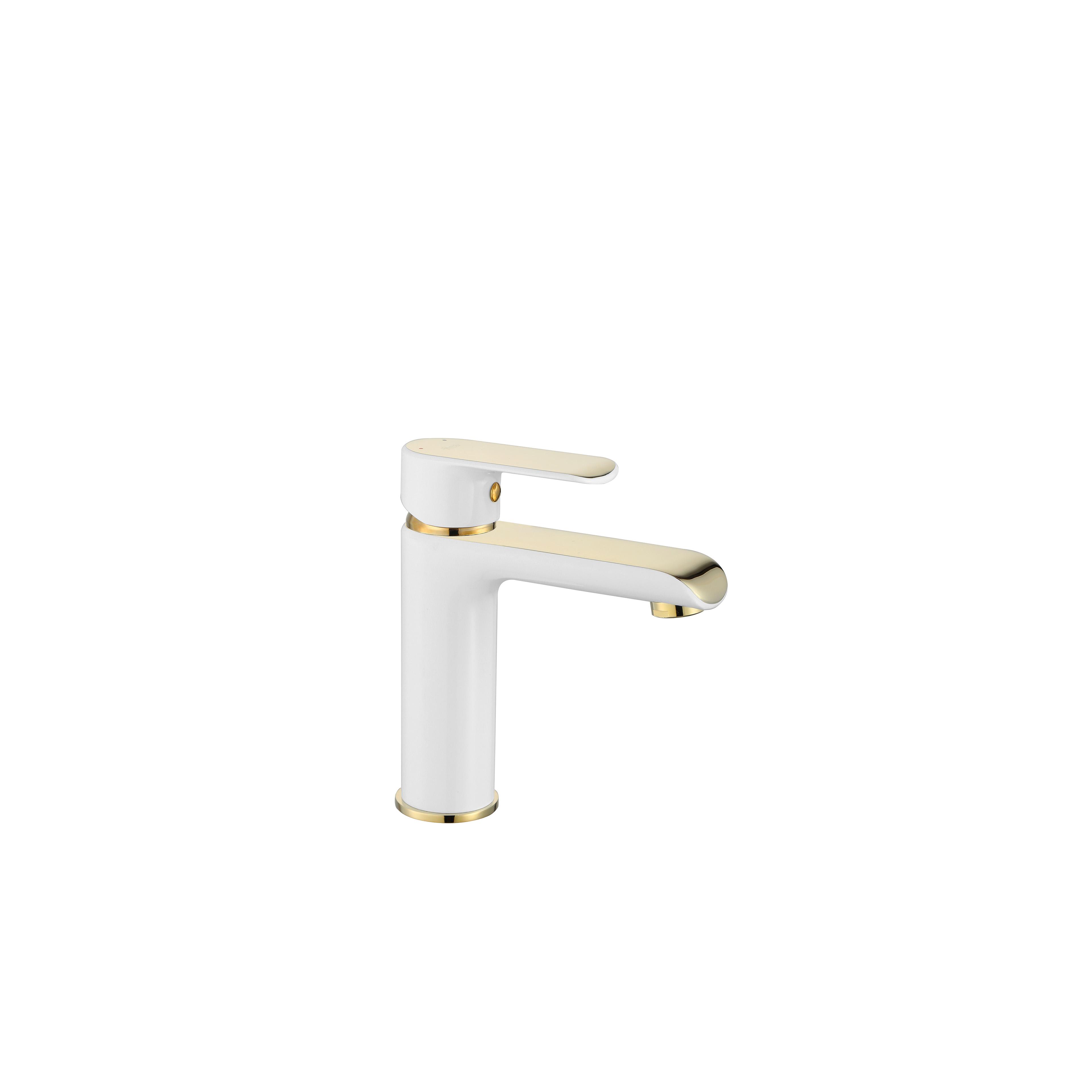 Waschbeckenarmatur REA Bloom White Gold Low