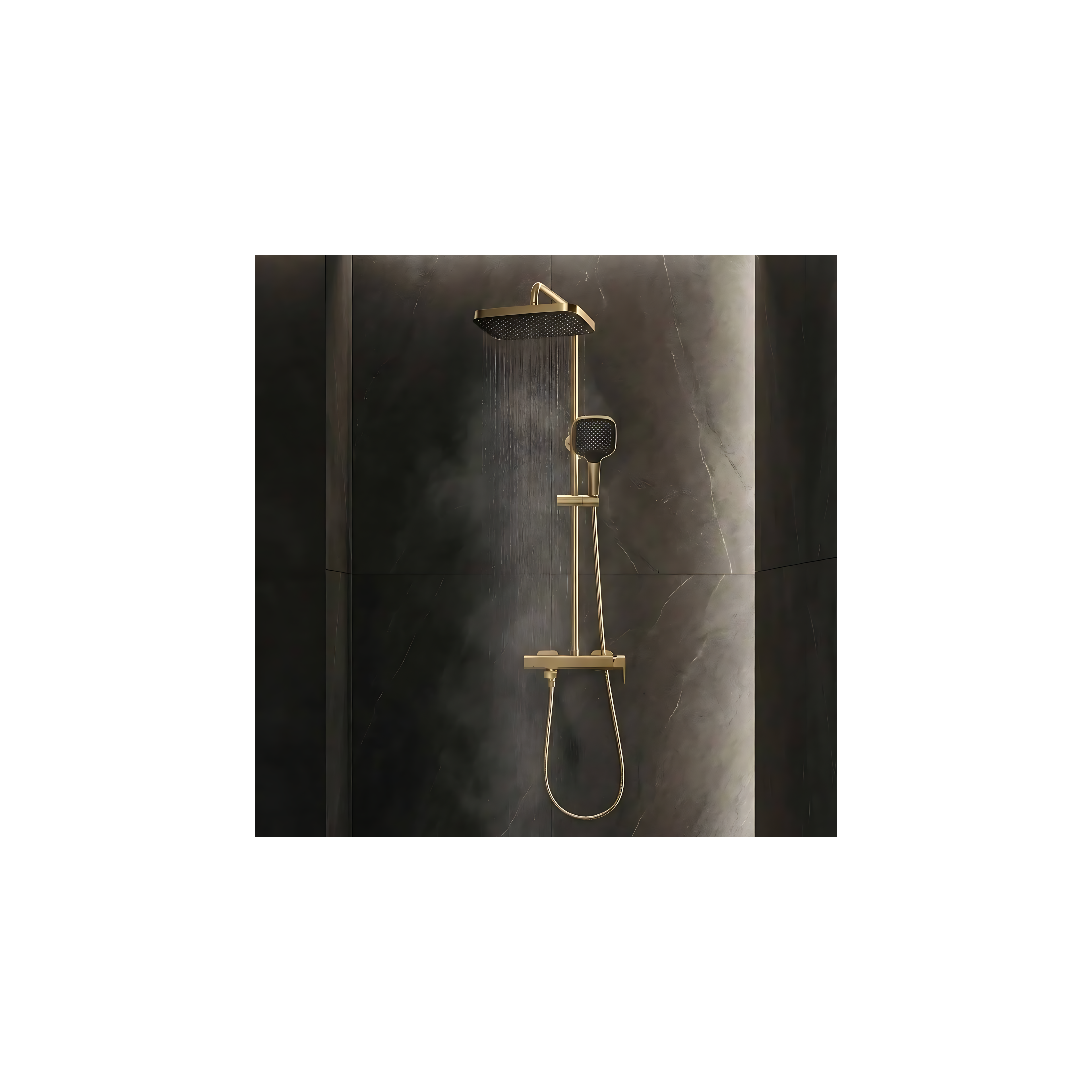 Duschgarnitur Rea Arlo Brush Gold