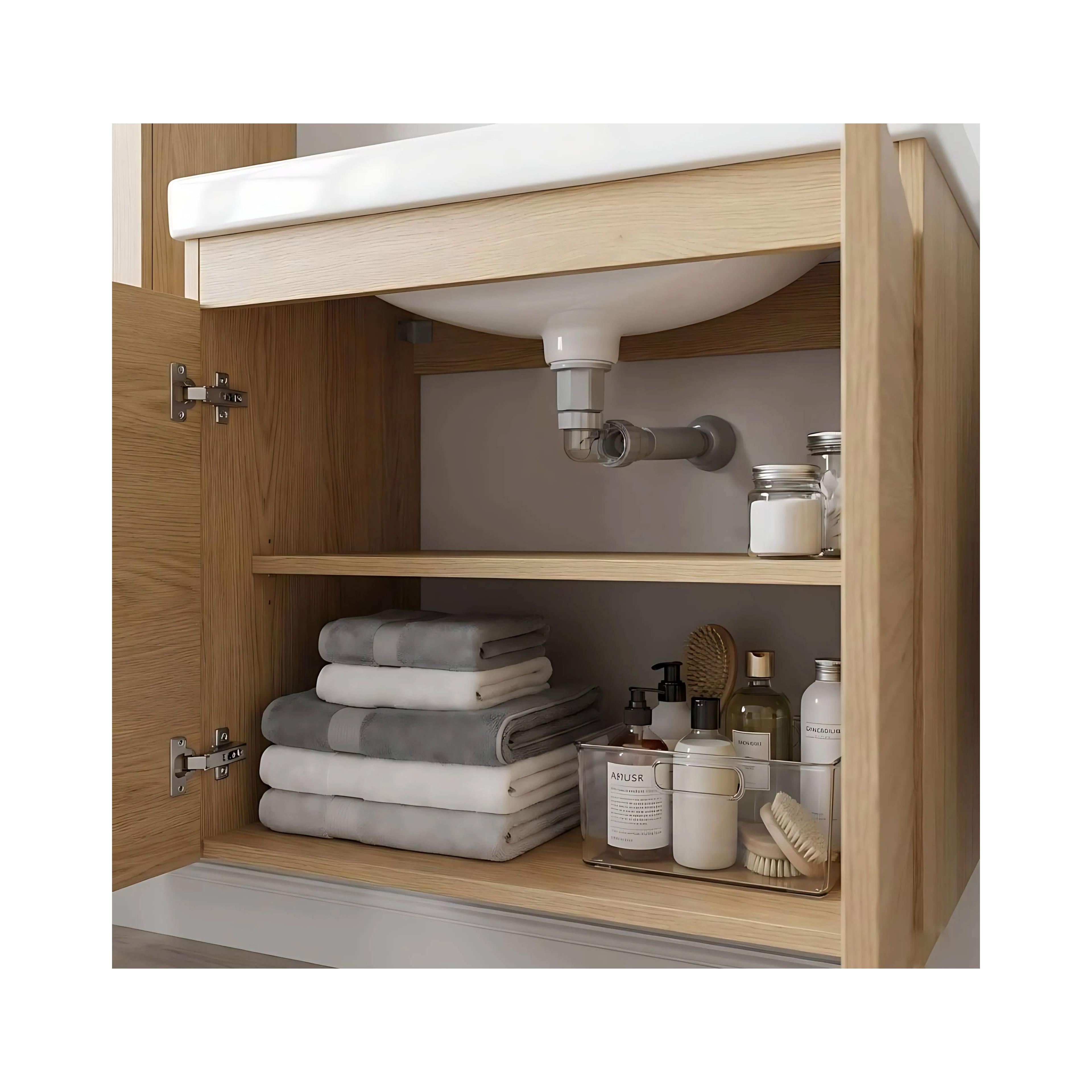 Washbasin siphon with click-clack drain REA Flow White