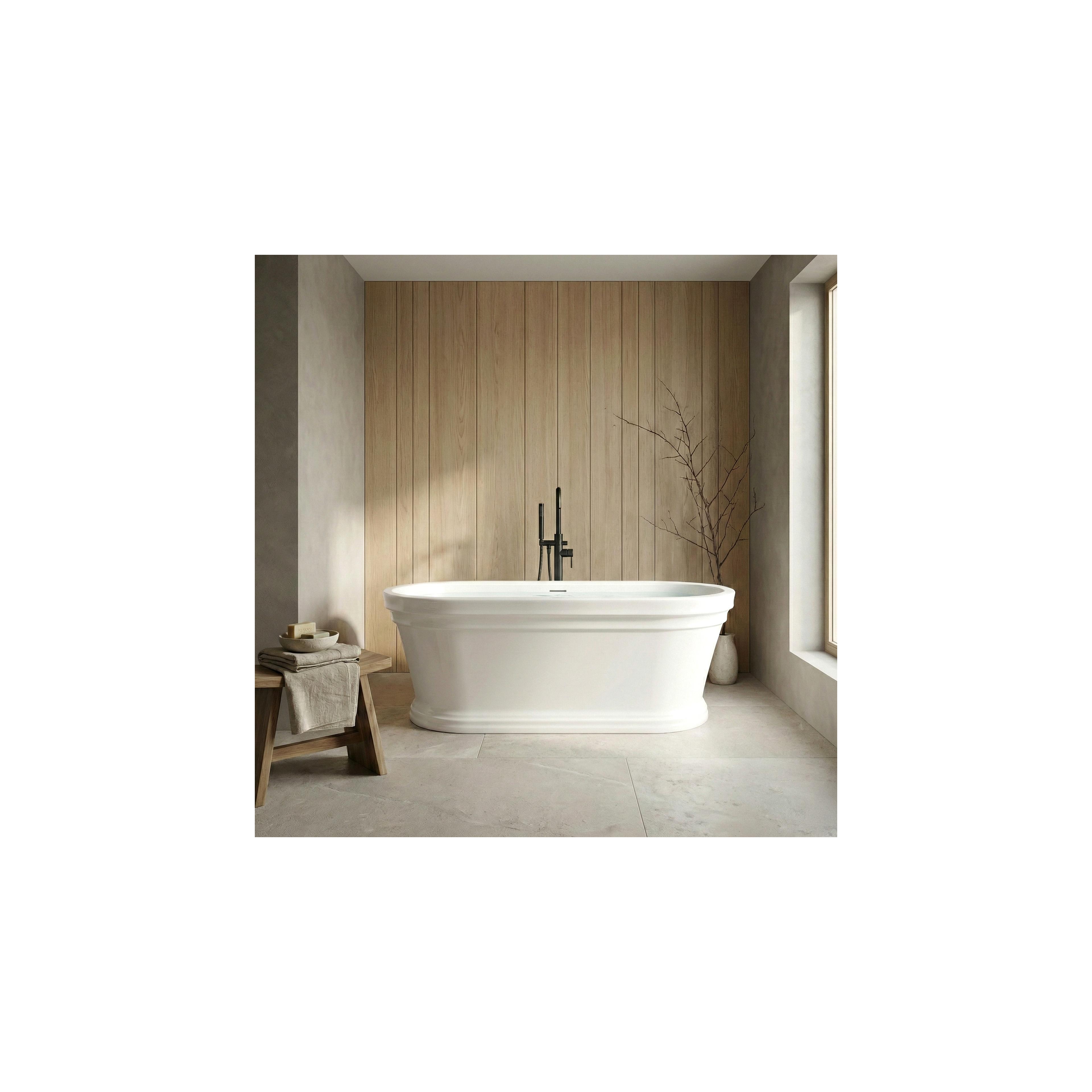 Freistehende Acrylbadewanne Olivia 170