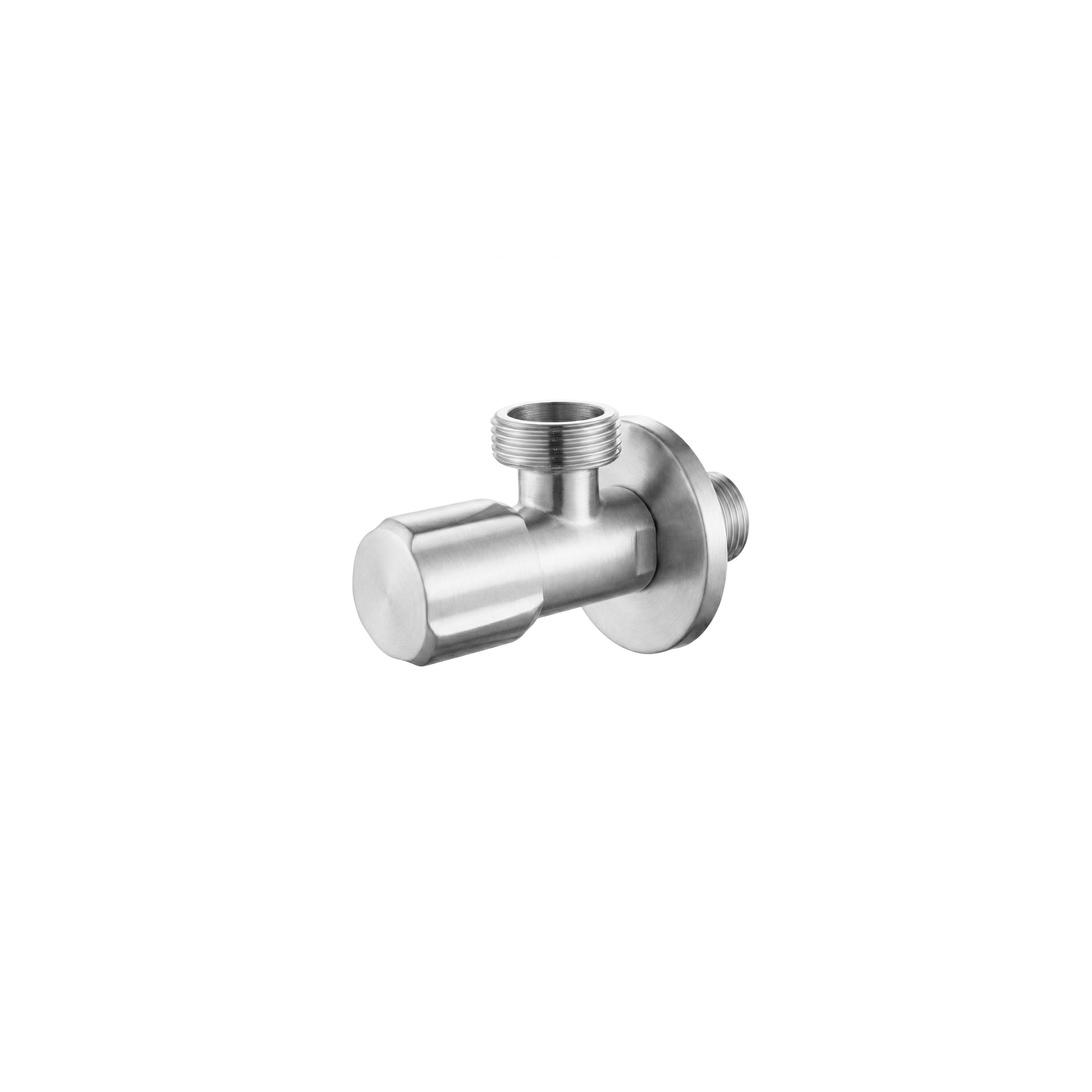 Ъглов вентил 02 1/2" x 3/4" Brush Nickle