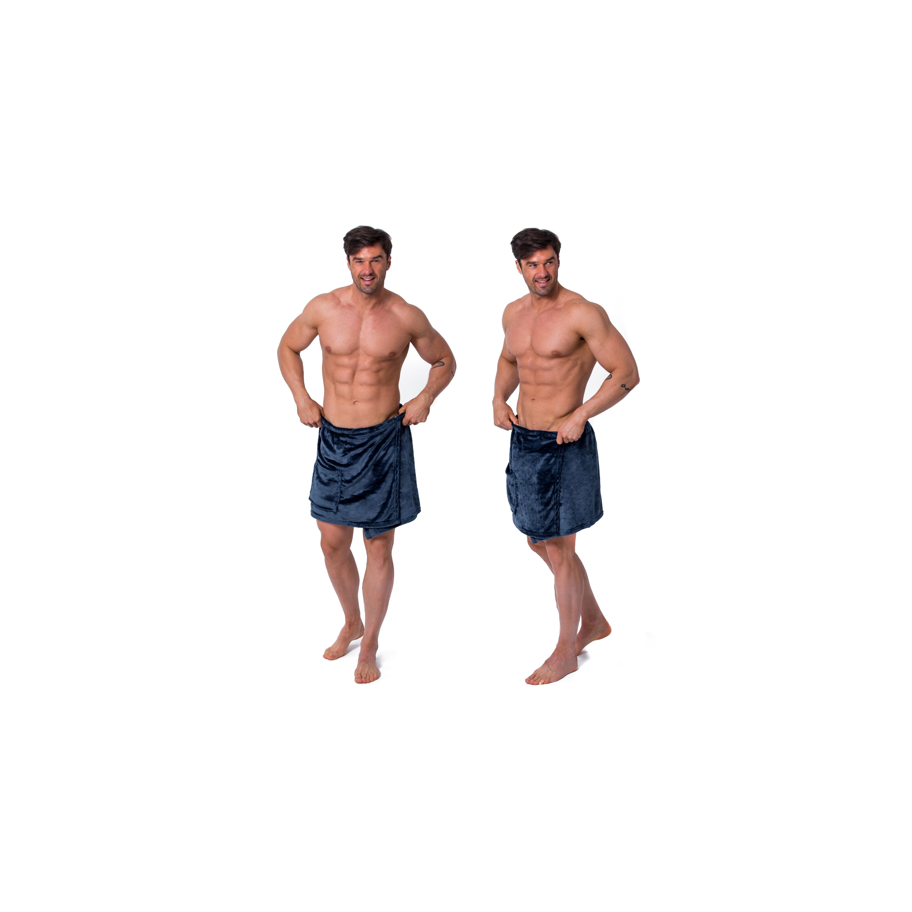 Saunakilt Badetuch Herren Navy