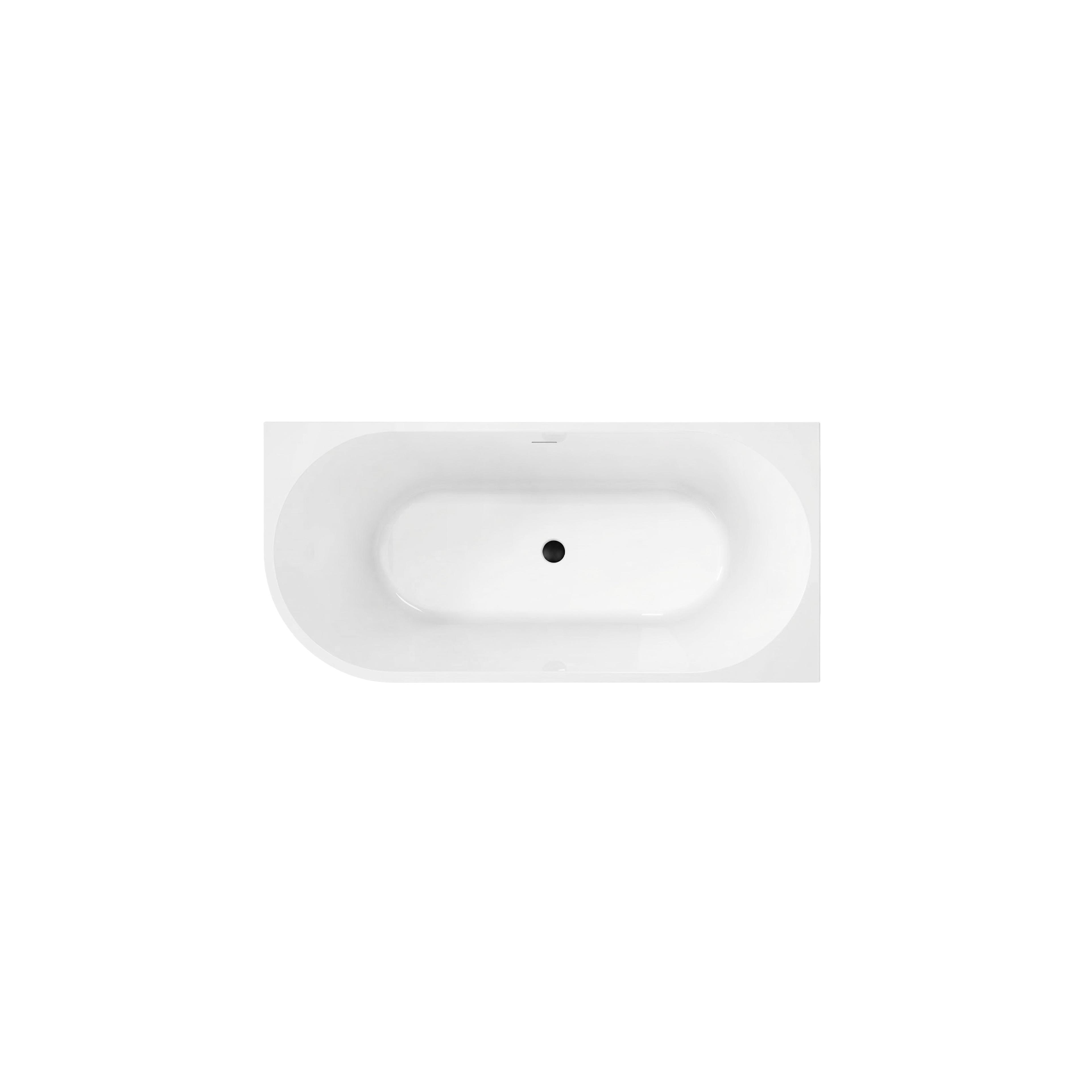 Bathtub Corner Acrylic SYDNEY BELLANTO RIGHT 150cm