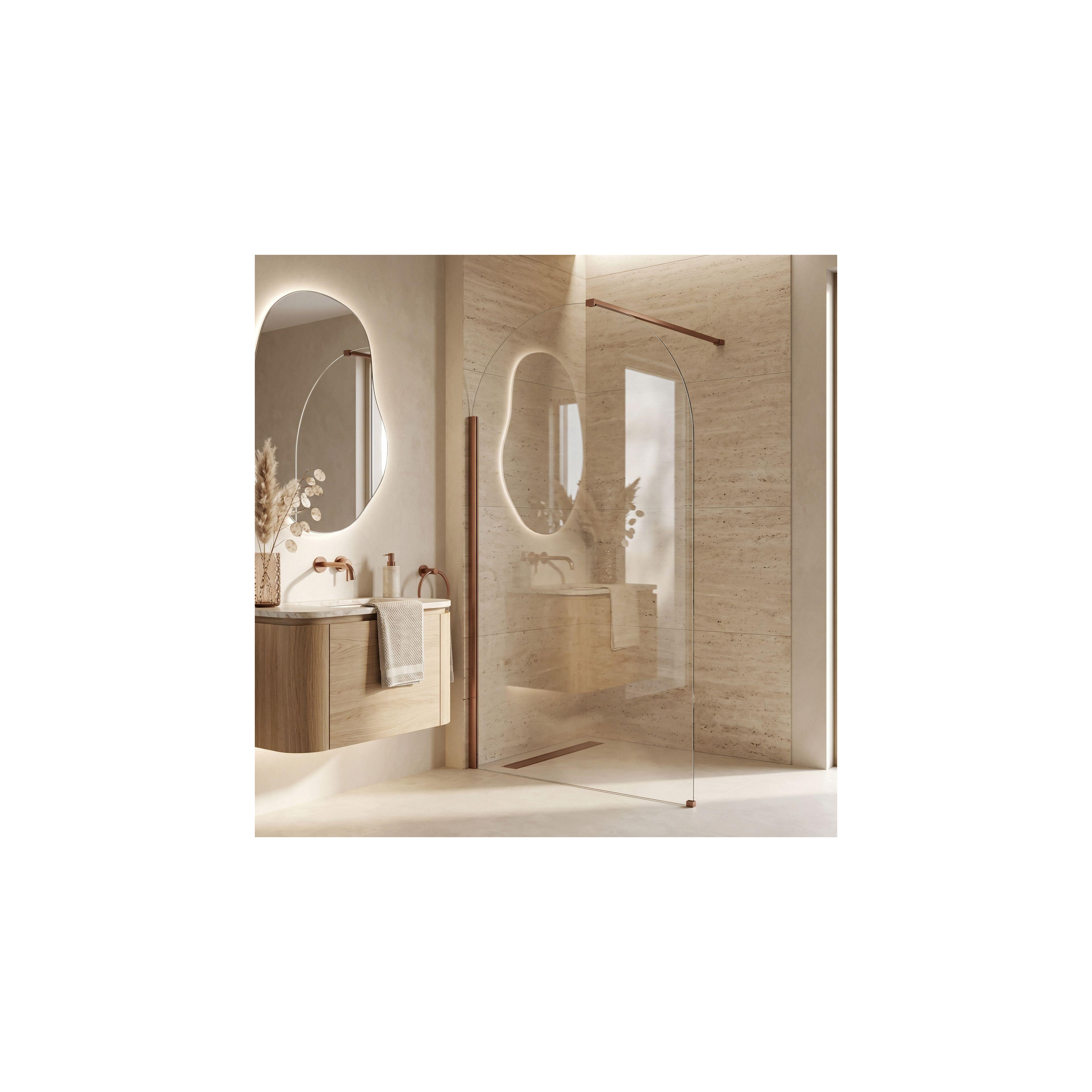 Duschvägg Rea Heaven Brush Copper 110