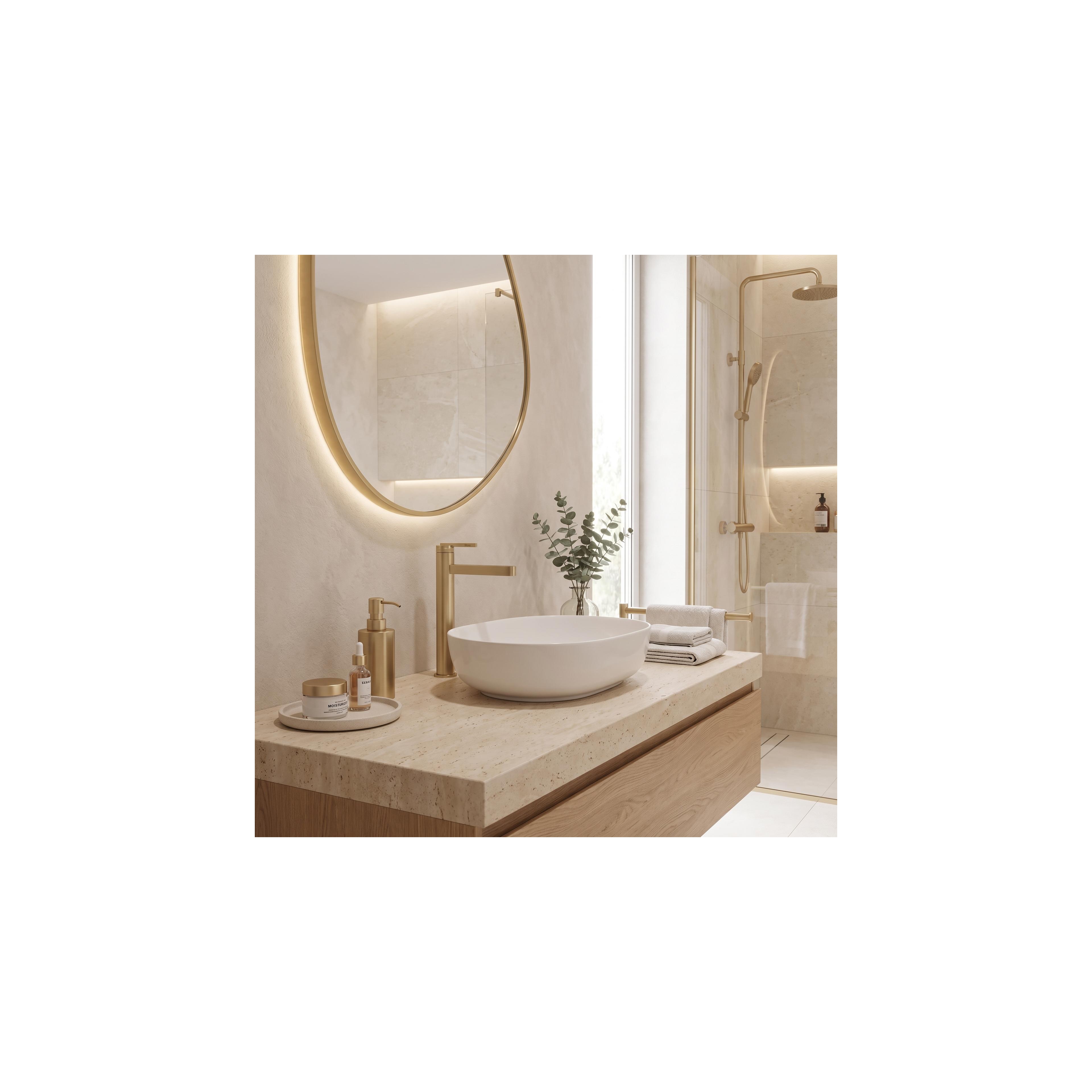 Bathroom faucet Rea Grace Brush Gold High