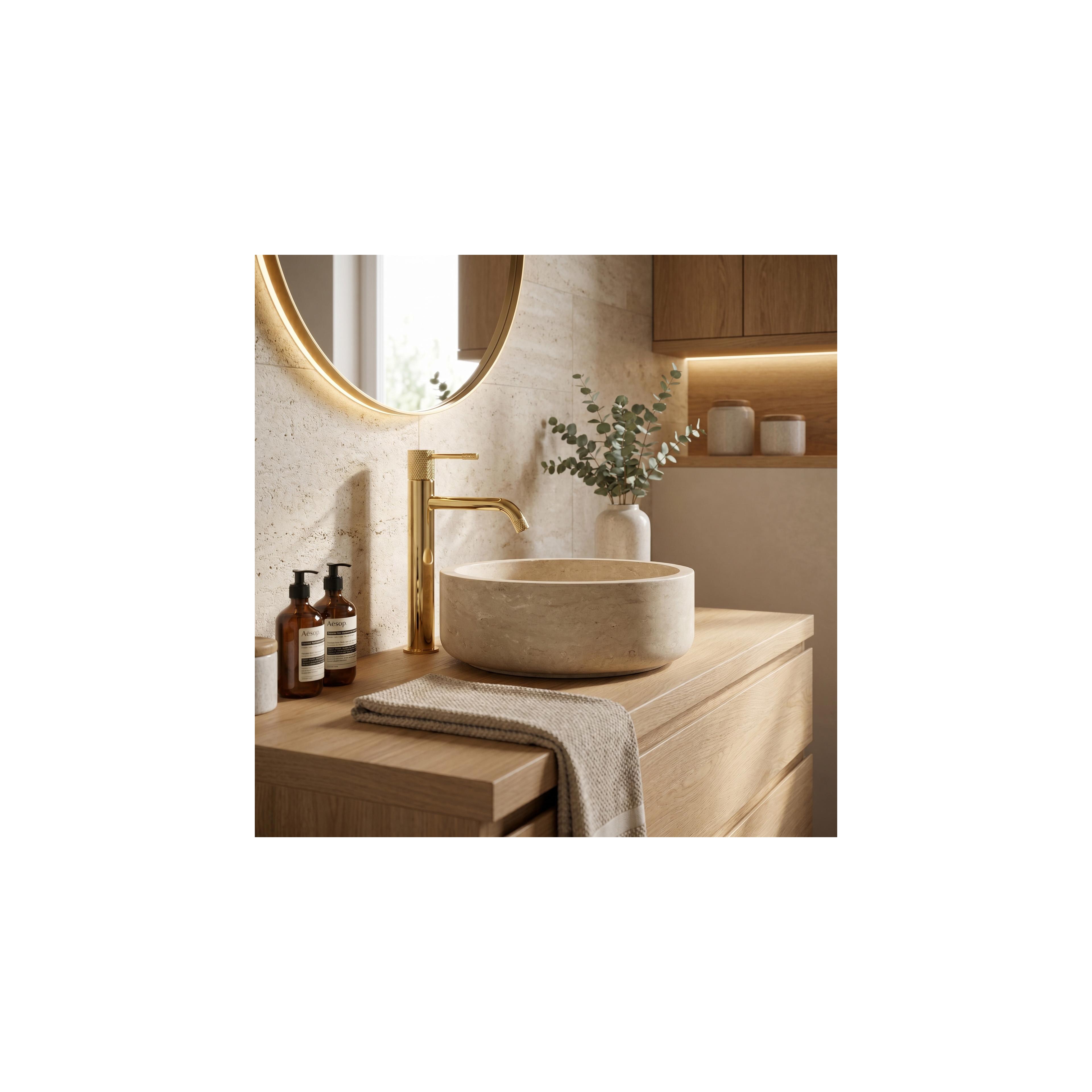 Waschbeckenarmatur Rea  Venti Gold high