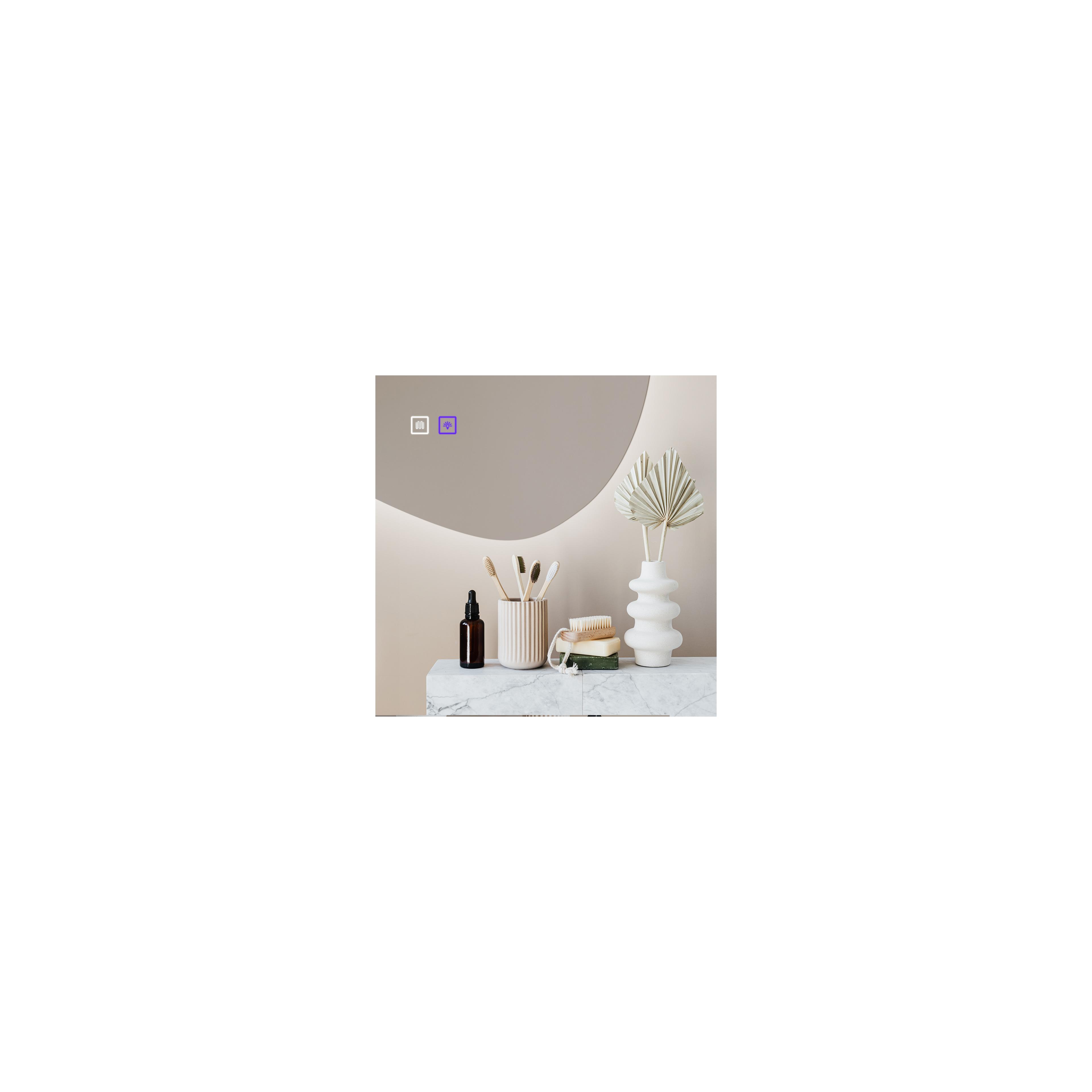 Spiegel LED 80x60cm CLOUD C