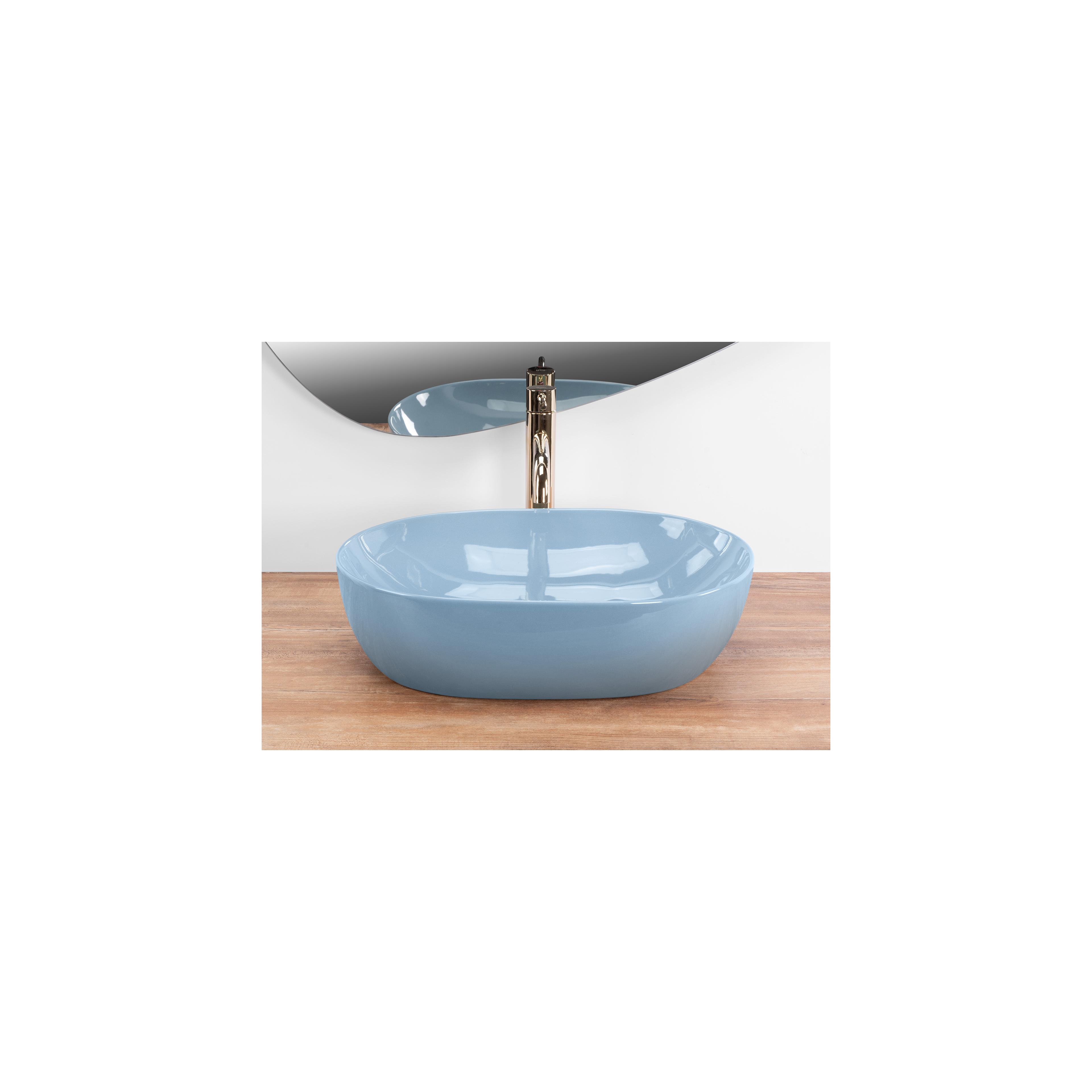 Aufsatzwaschbecken Rea LISA L.BLUE SHINY