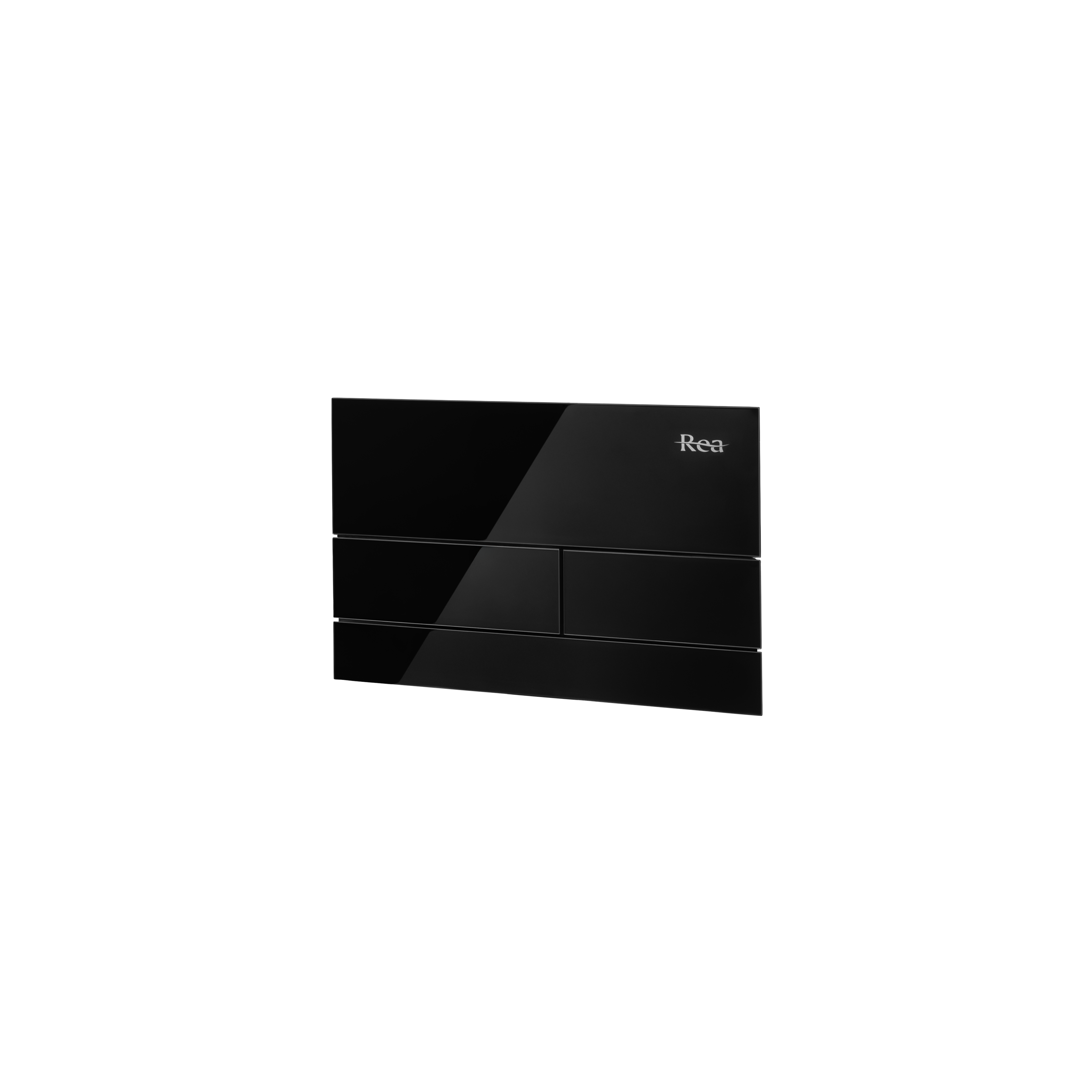 WC öblítő gomb K011A-Q és Slim024N Rea T Black Glass