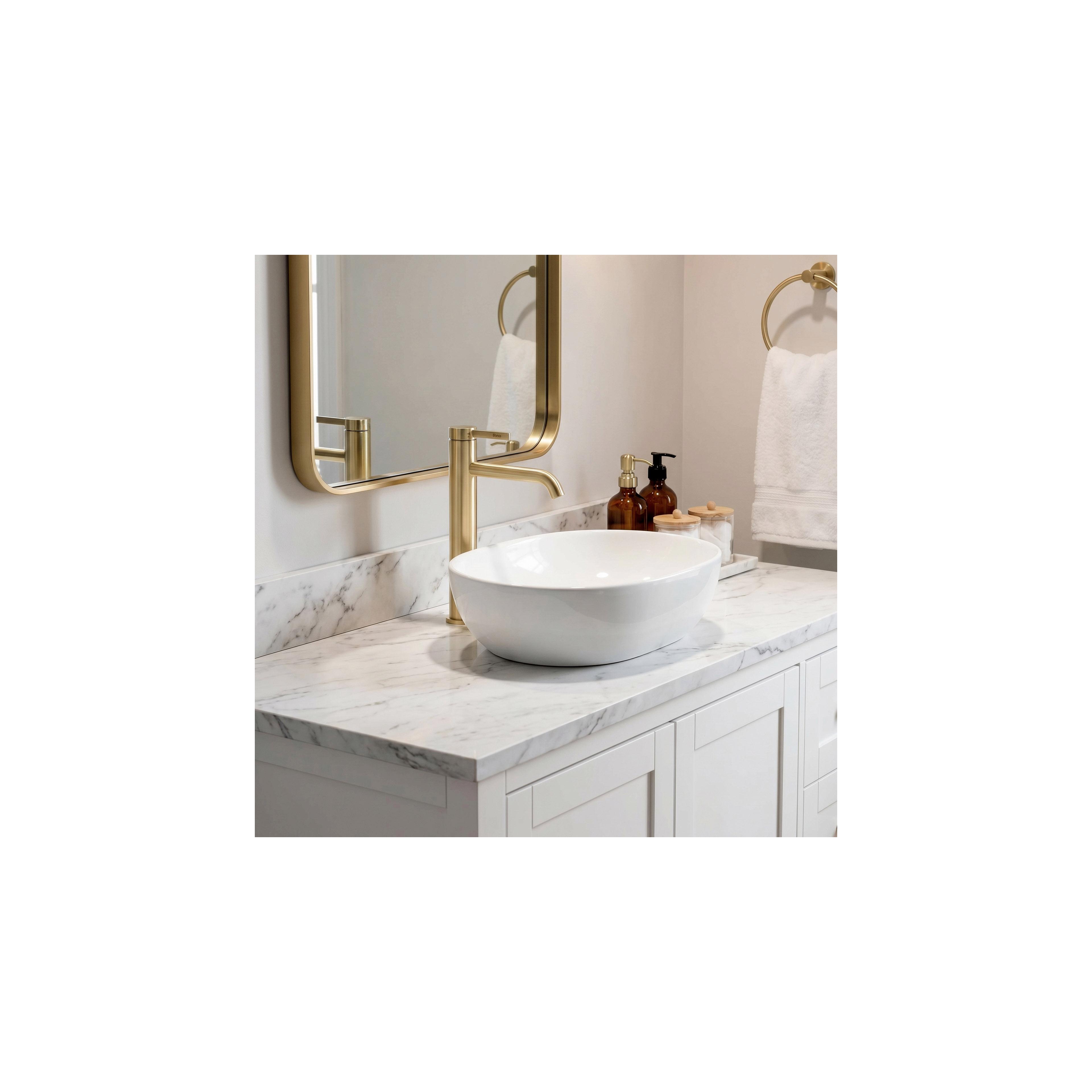 Waschbeckenarmatur Rea Rivo Brush Gold