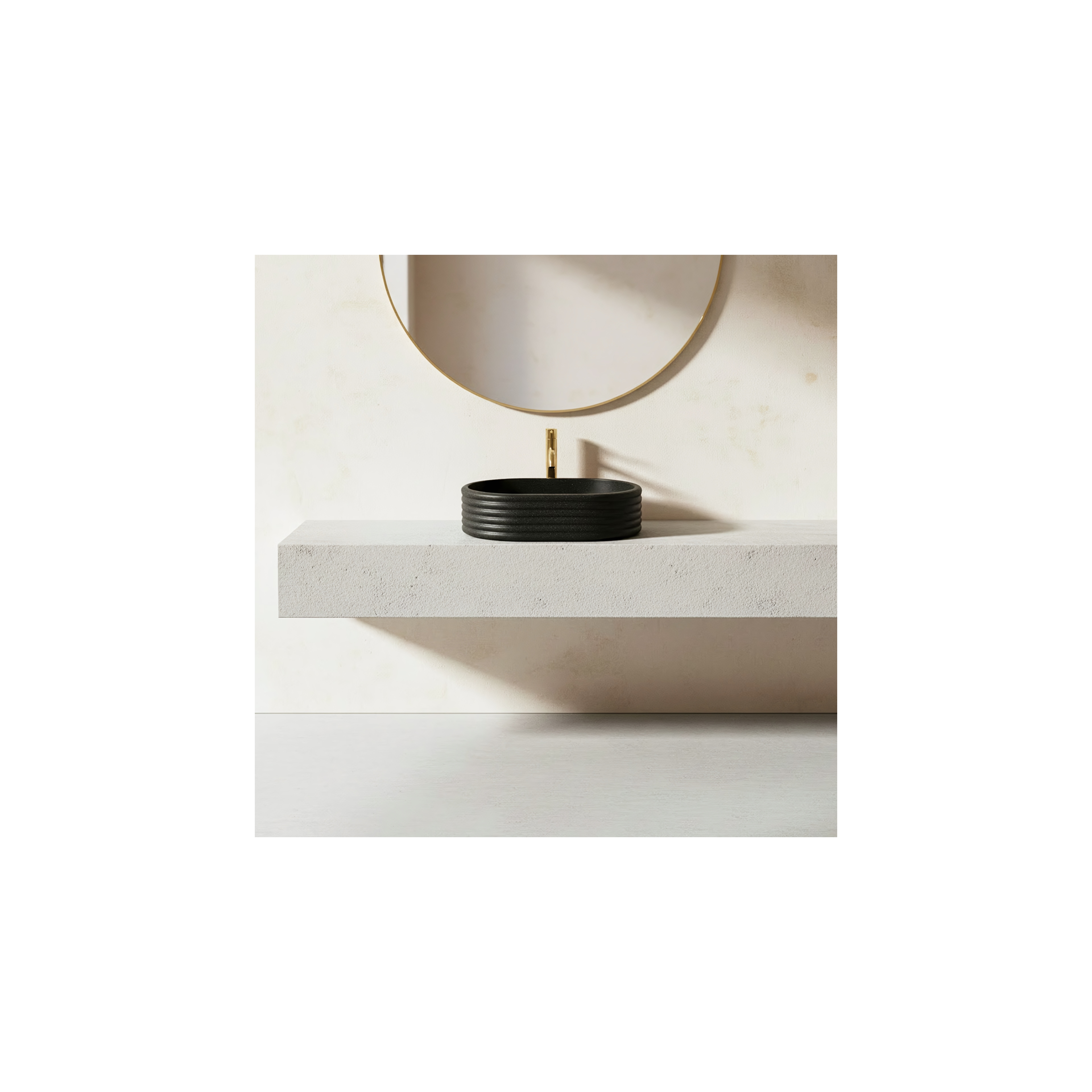 Aufsatzwaschbecken Rea Nicoletta Black