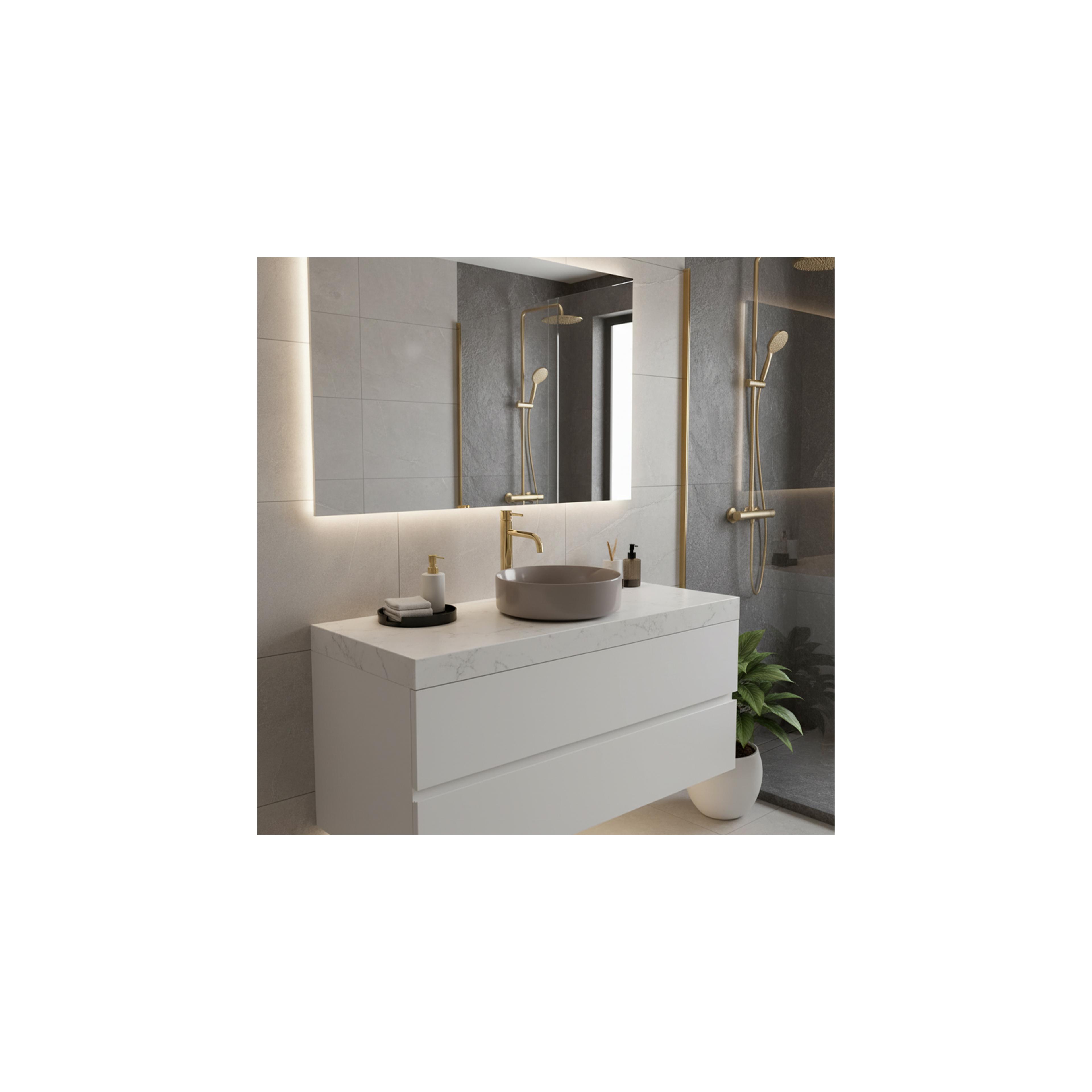Aufsatzwaschbecken Rea Sami Beige Shiny