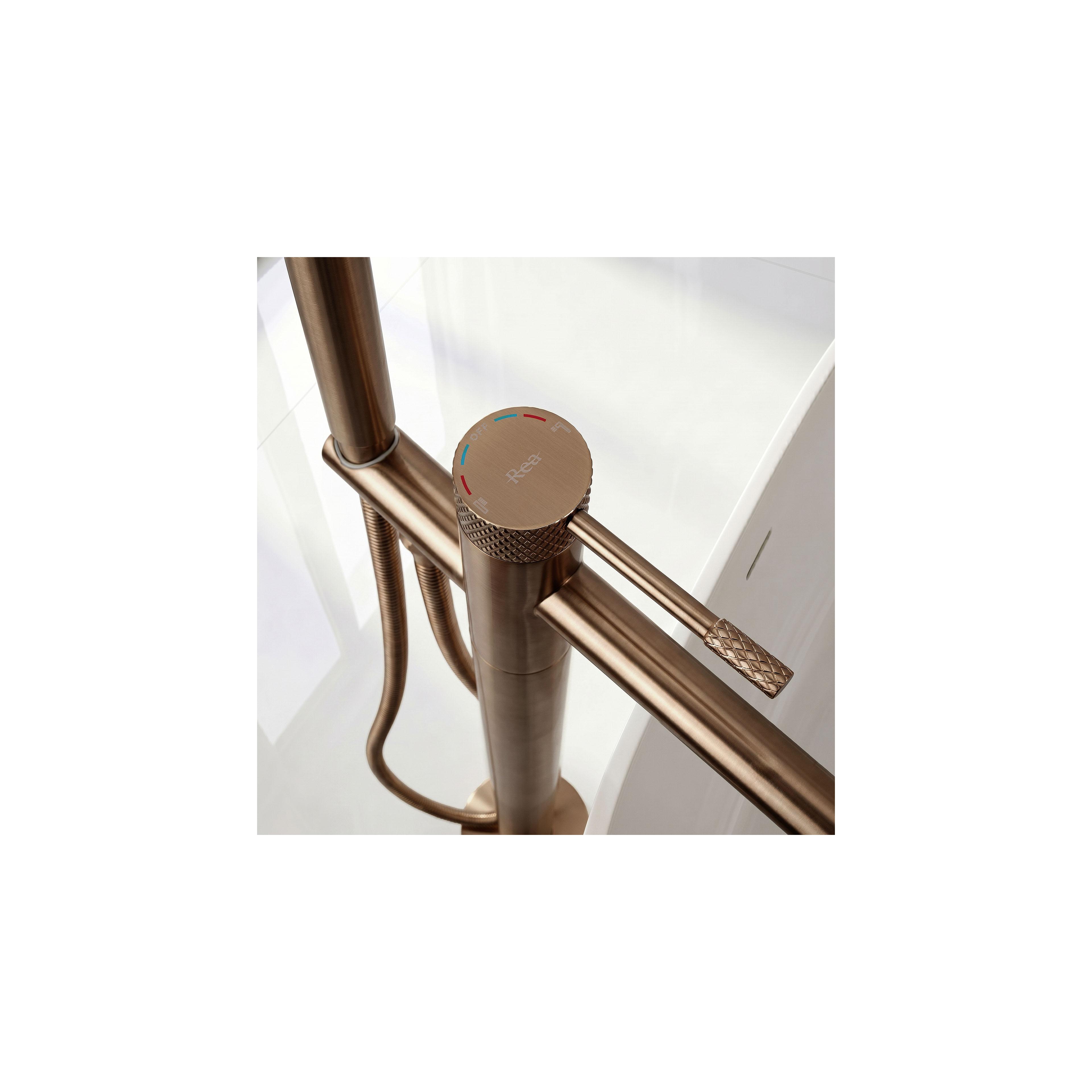 Free-standing faucet Rea Venti Brush Copper